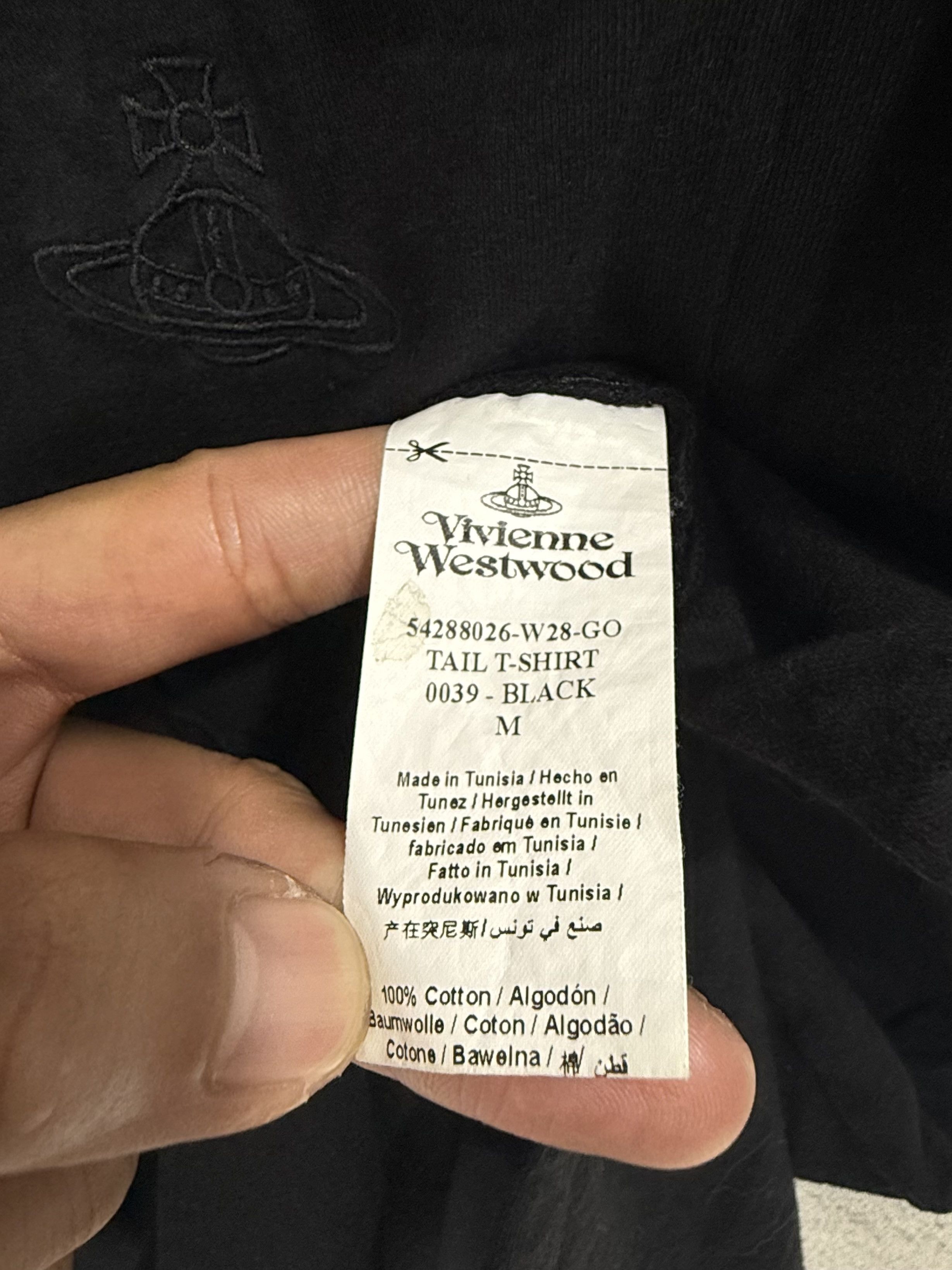 Vivienne Westwood Vivienne Westwood Tail Black Tshirt Size M / US 6-8 / IT 42-44 - 8 Thumbnail
