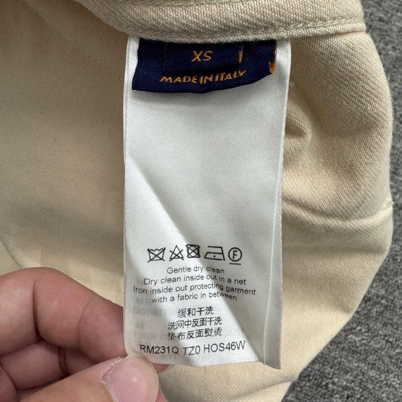 Louis Vuitton Louis Vuitton Beige embossed old flower logging denim shor Size US XS / EU 42 / 0 - 5 Thumbnail