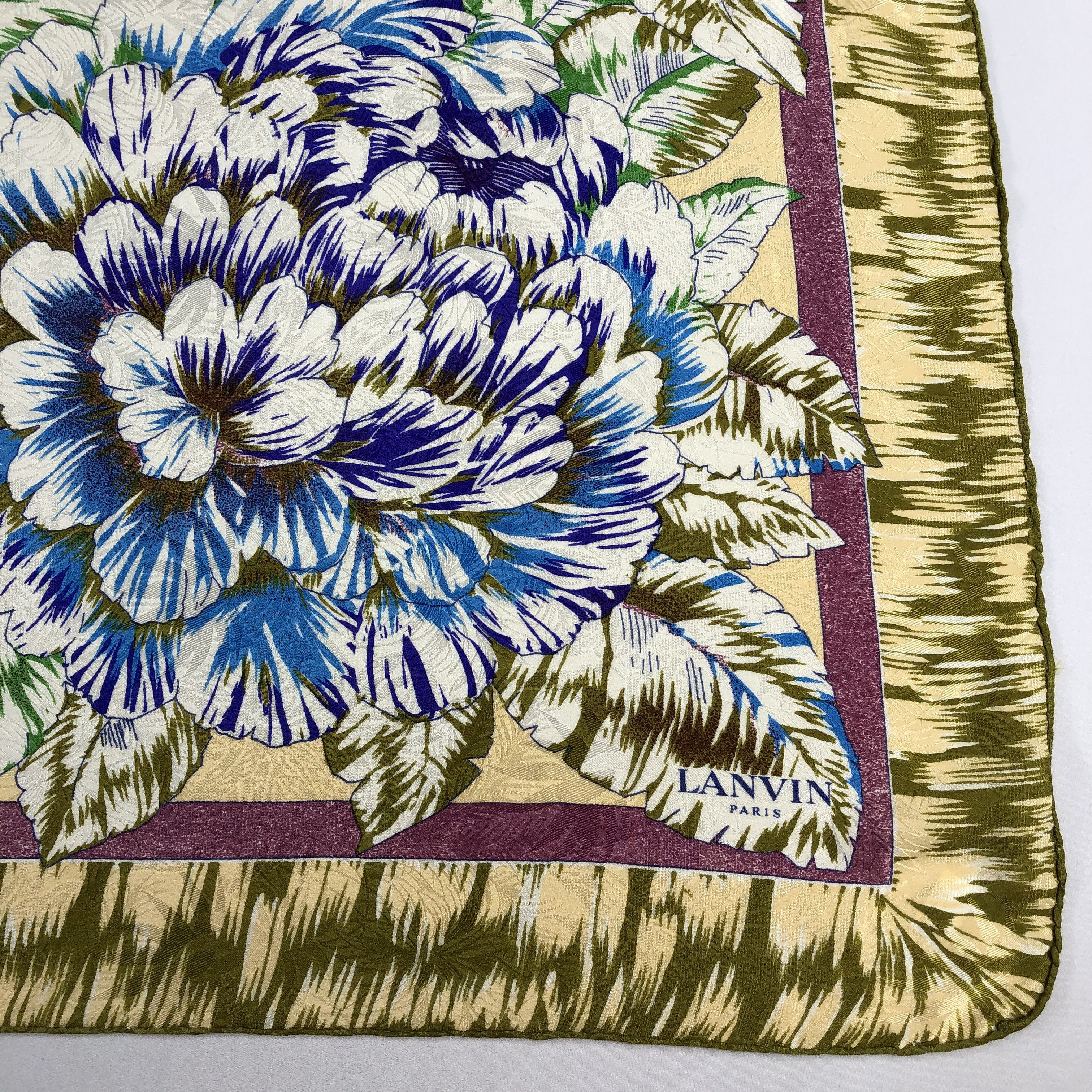 Lanvin Vintage Lanvin Silk Scarf Size ONE SIZE - 4 Thumbnail