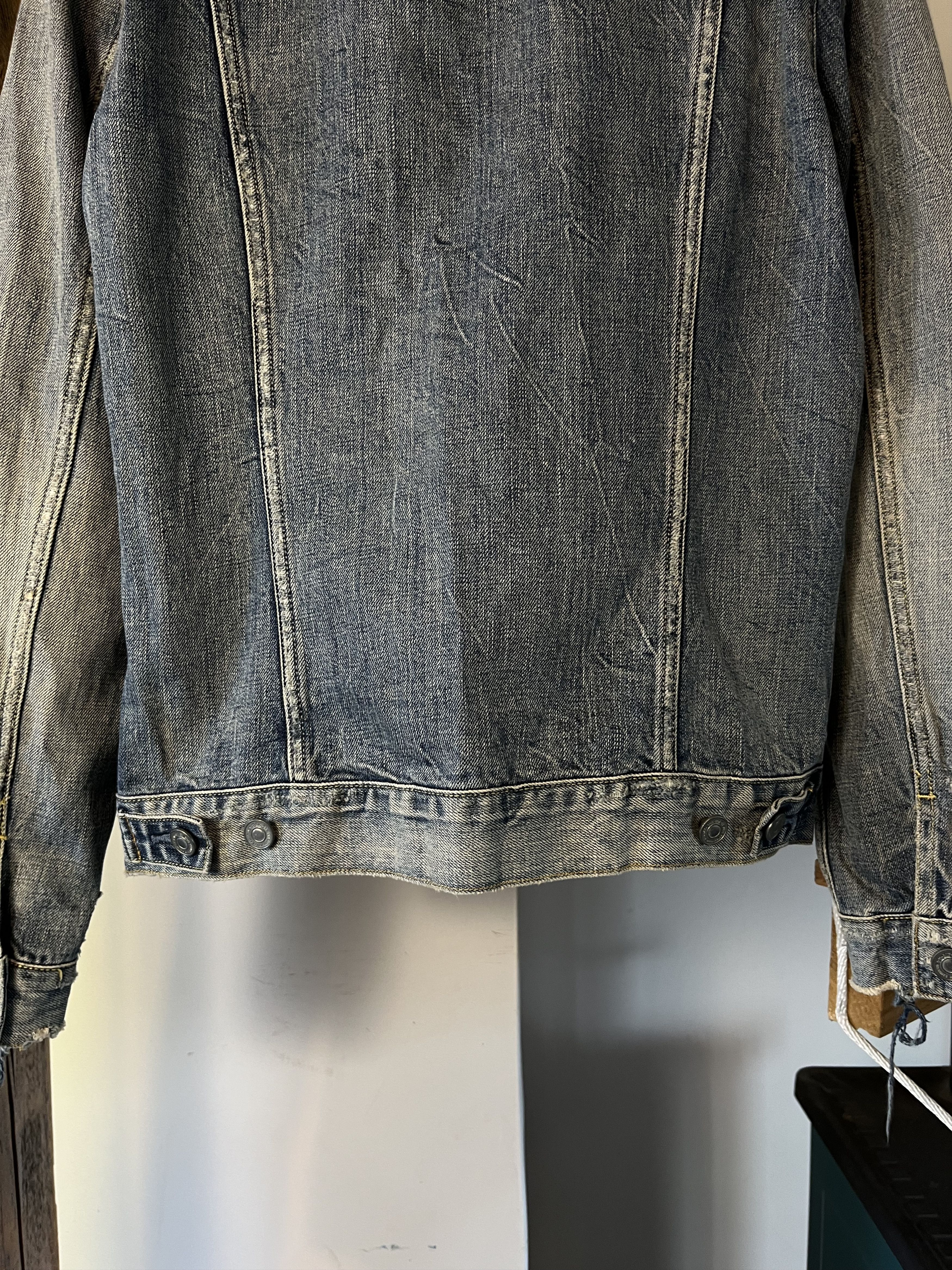 Allsaints AllSaints Dexter Denim Jackt Distressed Jacket Size US S / EU 44-46 / 1 - 8 Thumbnail