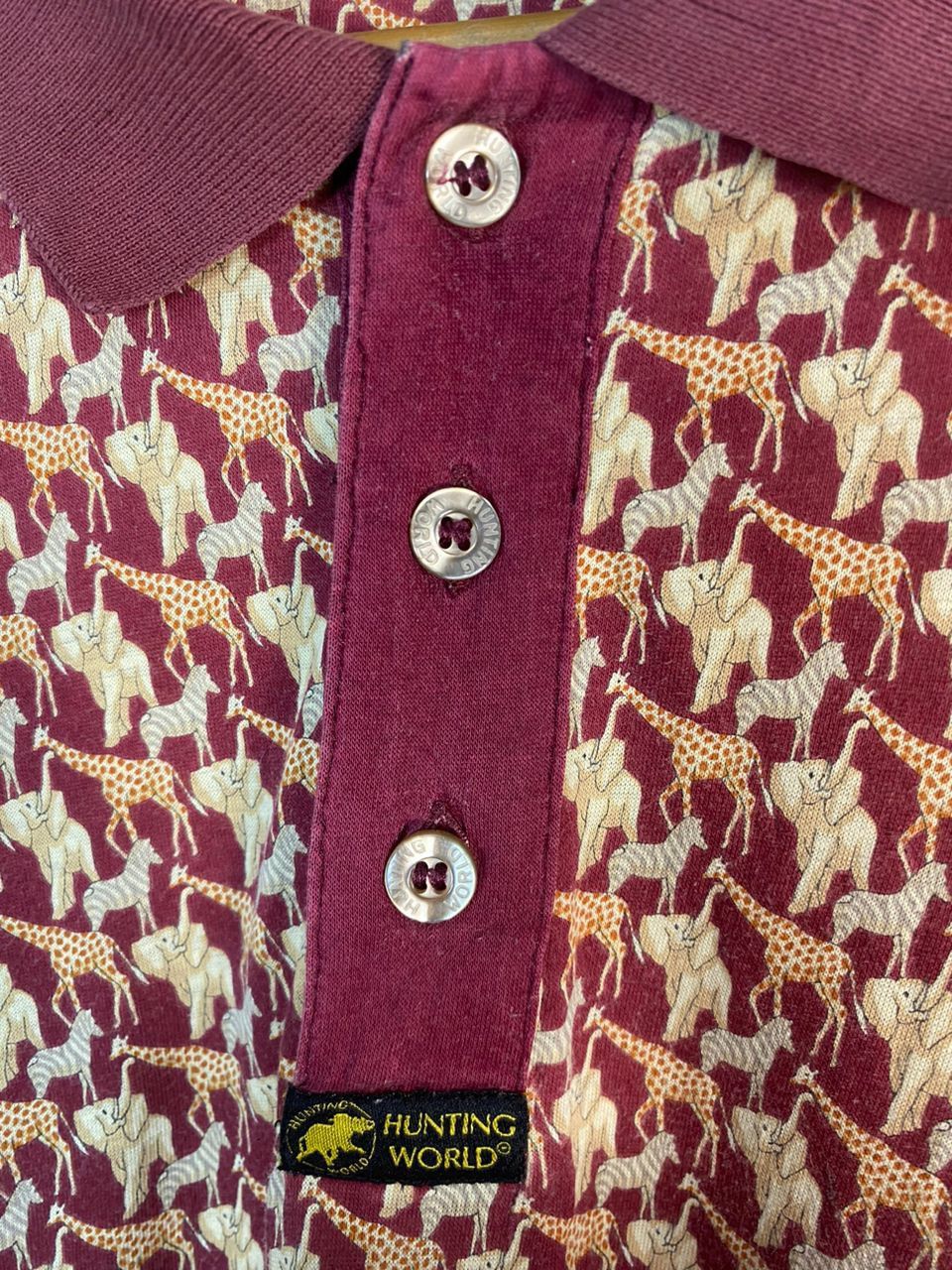 Vintage Vintage hunting world fullprint polo shirt Size US M / EU 48-50 / 2 - 4 Thumbnail