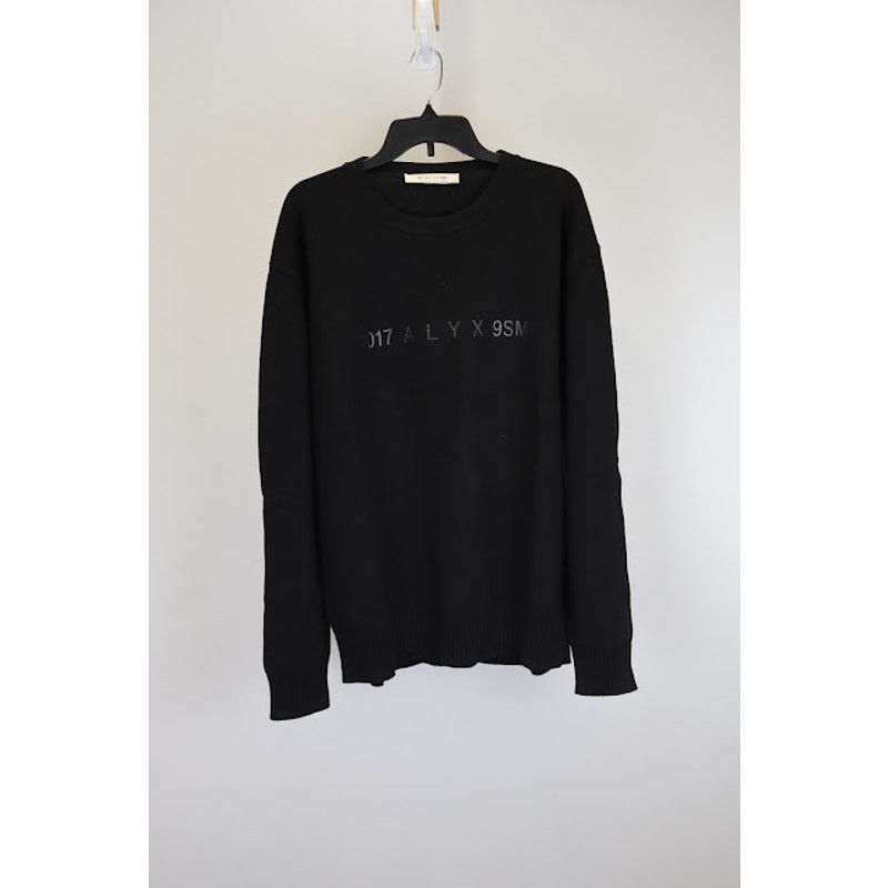 1017 ALYX 9SM o1rshd1 Logo Crewneck in Black Size US XL / EU 56 / 4 - 1 Thumbnail