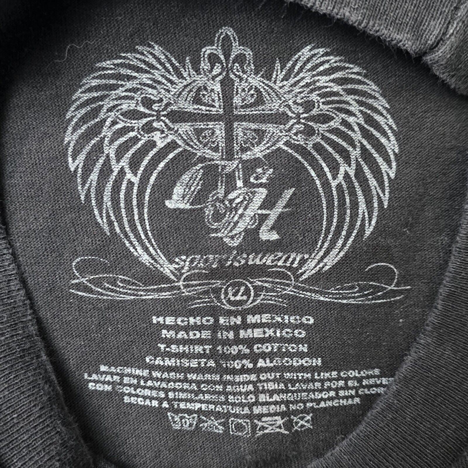 Other Aztec Untamed Passion Black Double Sided T-Shirt XL Y2K vtg Size US XL / EU 56 / 4 - 6 Thumbnail