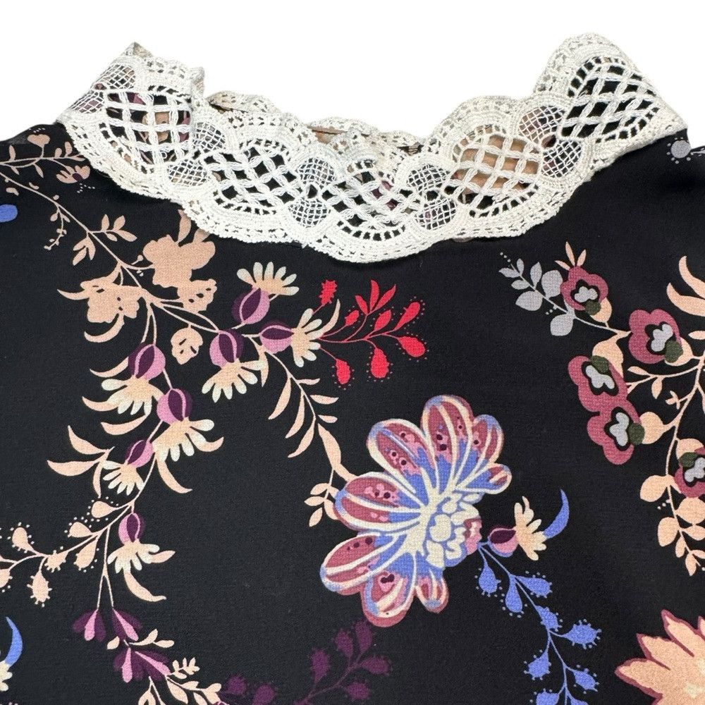 Other NWT New MELLODAY Black Floral Patchwork Maxi Dress Size XL Size XL / US 12-14 / IT 48-50 - 4 Thumbnail