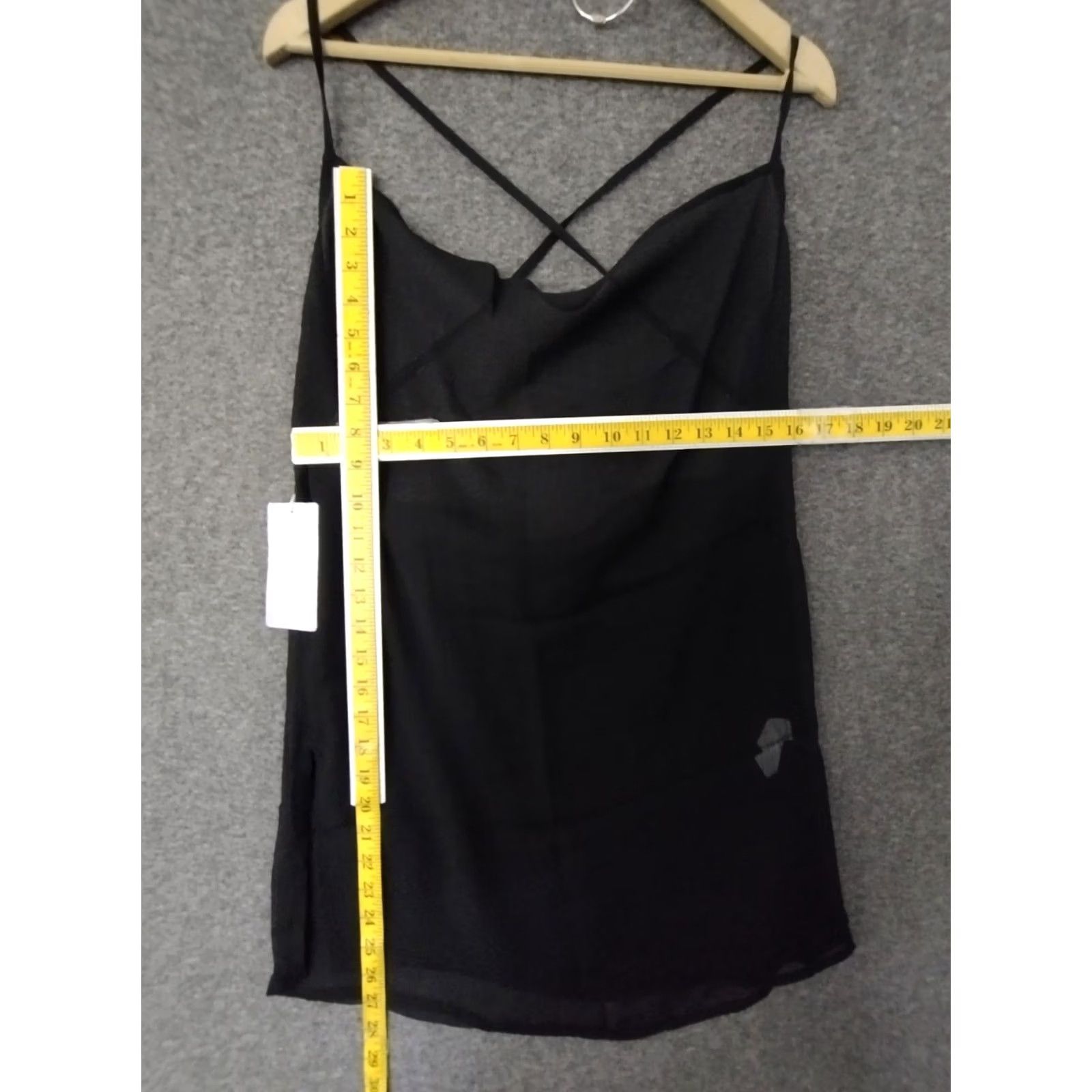 Swims Toluca Swim Women's Mini Cowl Neck Sheer Dress Onyx M Blue Sleeveless Knee Length Straps Casual Summer, Vintage: No Size M / US 6-8 / IT 42-44 - 4 Thumbnail