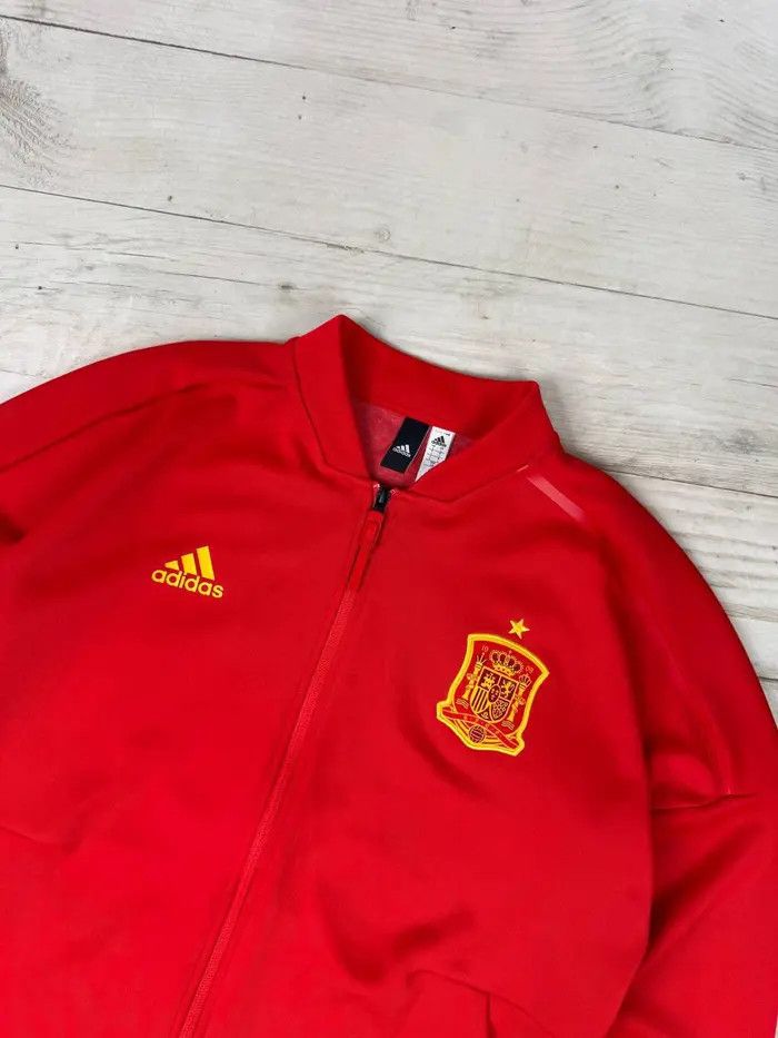 Adidas Adidas Spain 2018 2019 Track Jacket Football Soccer Size US L / EU 52-54 / 3 - 2 Thumbnail