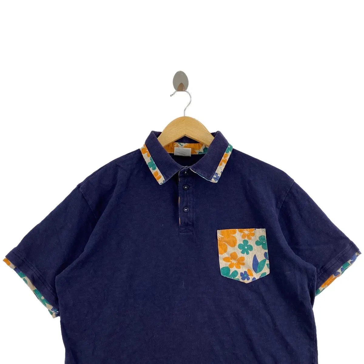 Vintage Vintage LOCAL MOTION HAWAII Flowers Polo Tee Shirt Top Size XL / US 12-14 / IT 48-50 - 2 Thumbnail