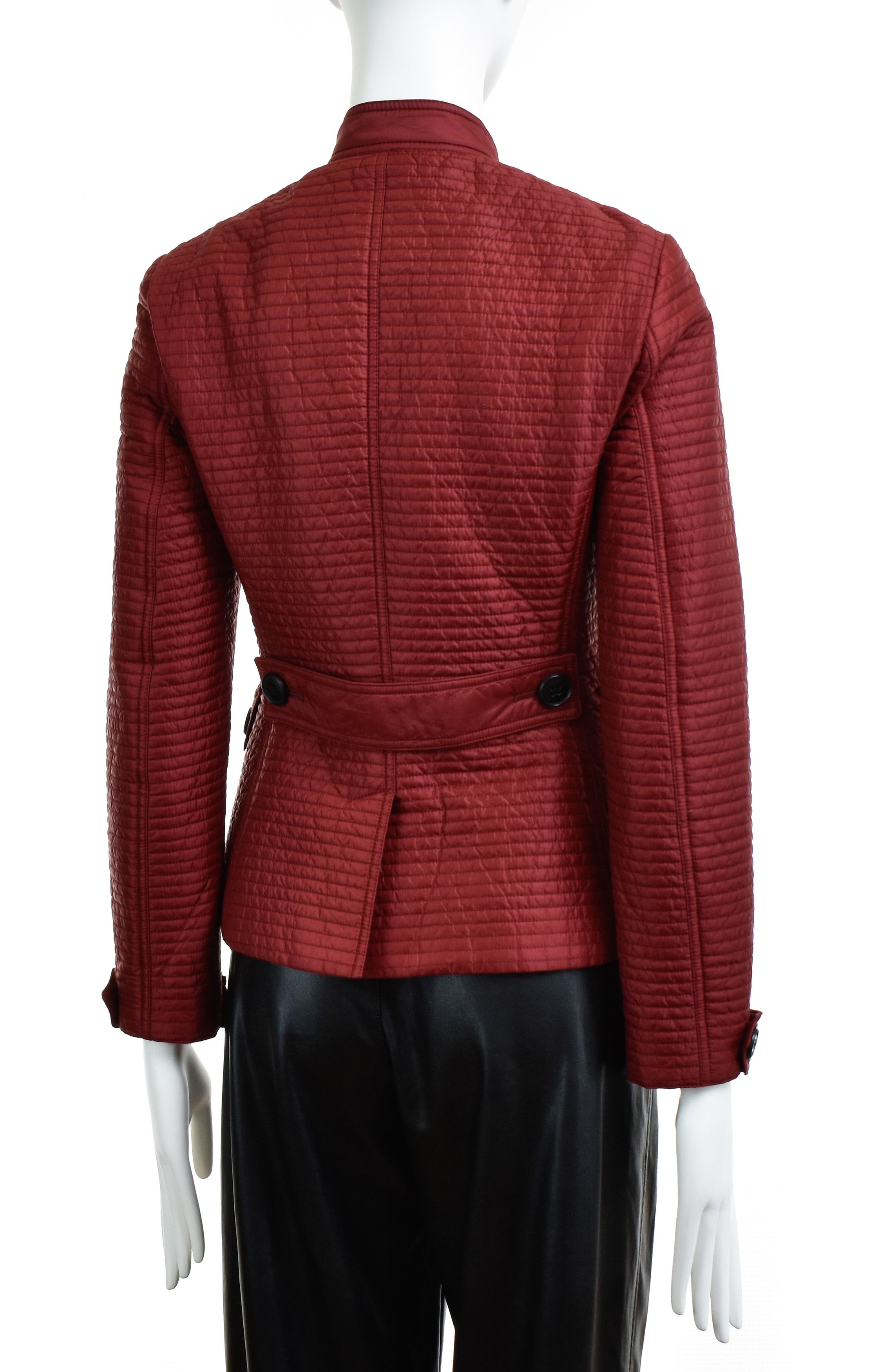 Burberry BURBERRY Brit Quilt Jacket Stand Collar Half Belted Coat Size XS / US 0-2 / IT 36-38 - 5 Thumbnail