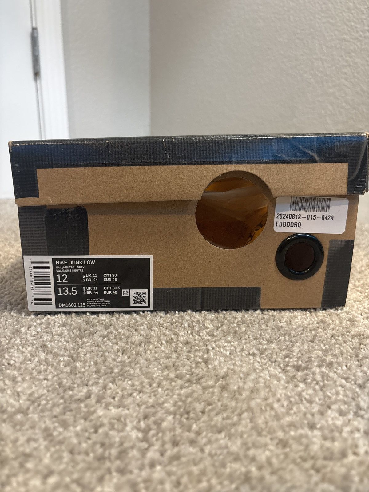 Nike × Off-White Nike X Off-White Dunk Low Lot 47/50 Size US 12 / EU 45 - 7 Thumbnail