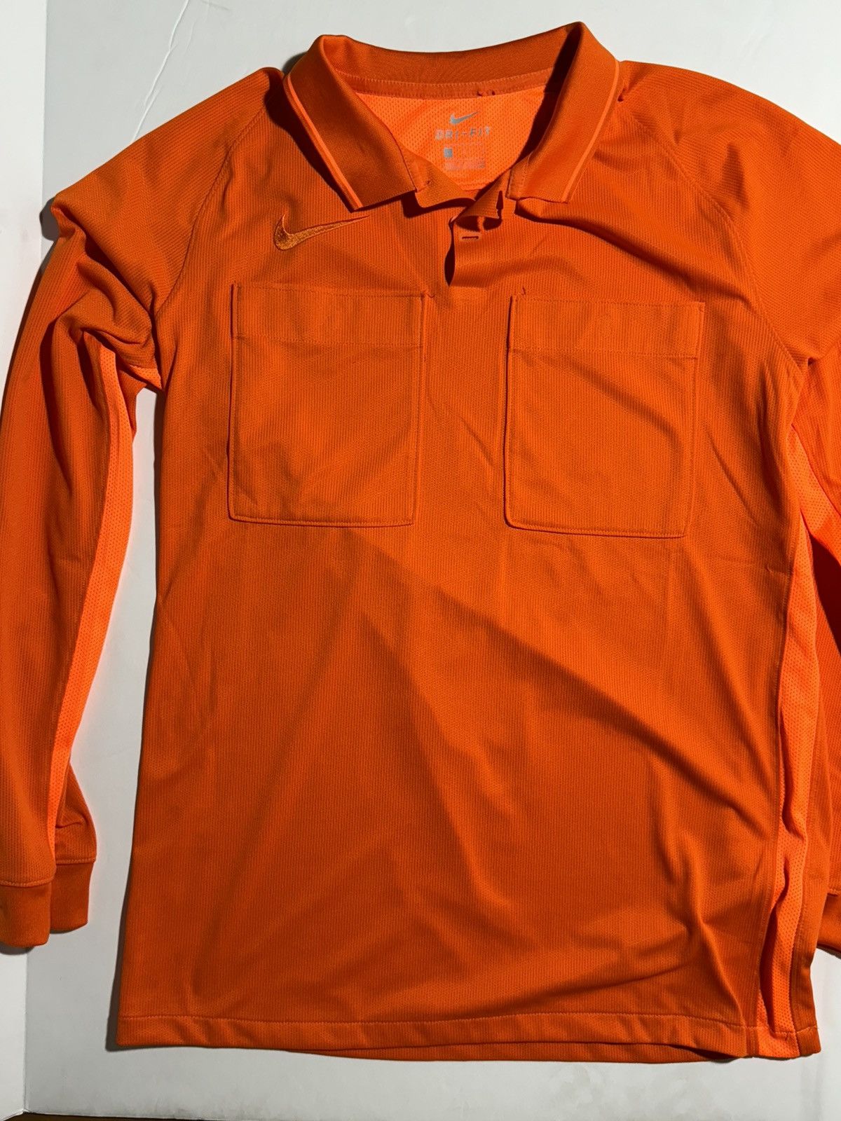Nike Nike Dri-Fit Bright Orange Collared Shirt Size US M / EU 48-50 / 2 - 2 Thumbnail