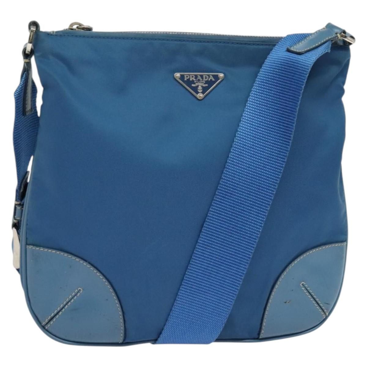 Prada PRADA Shoulder Bag Nylon Blue Silver Size ONE SIZE - 1 Thumbnail