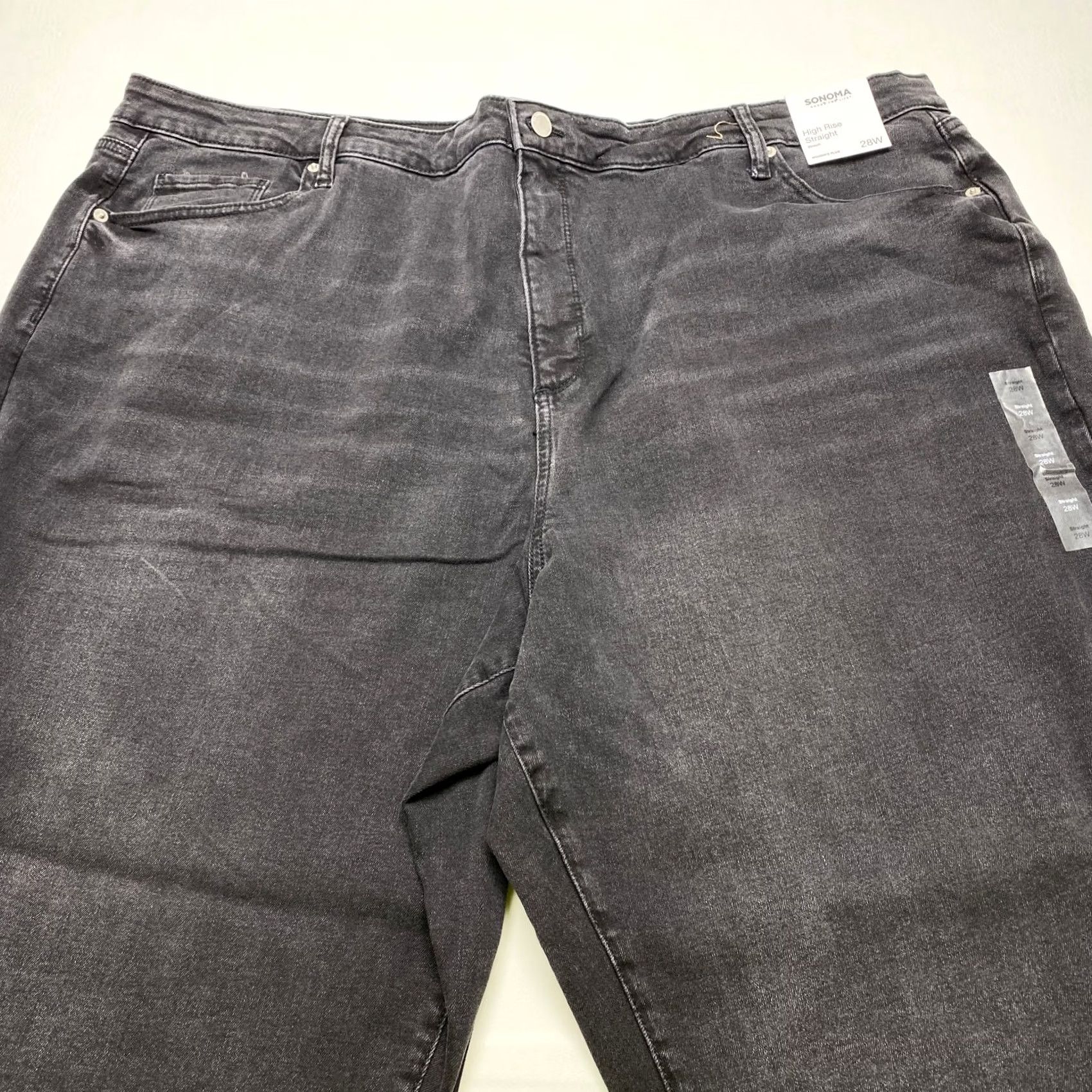 Vintage Womens Plus Jeans 28W Sonoma Skinny High Rise Black SuperStretch Jeans Size 28" / US 6 / IT 42 - 3 Thumbnail