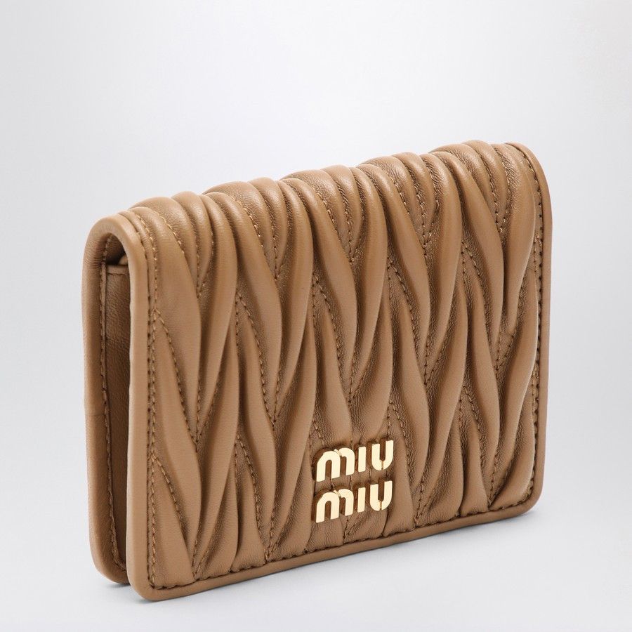 Miu Miu o1d2blof0924 Size: OS / Wallets in Beige Size ONE SIZE - 1 Thumbnail