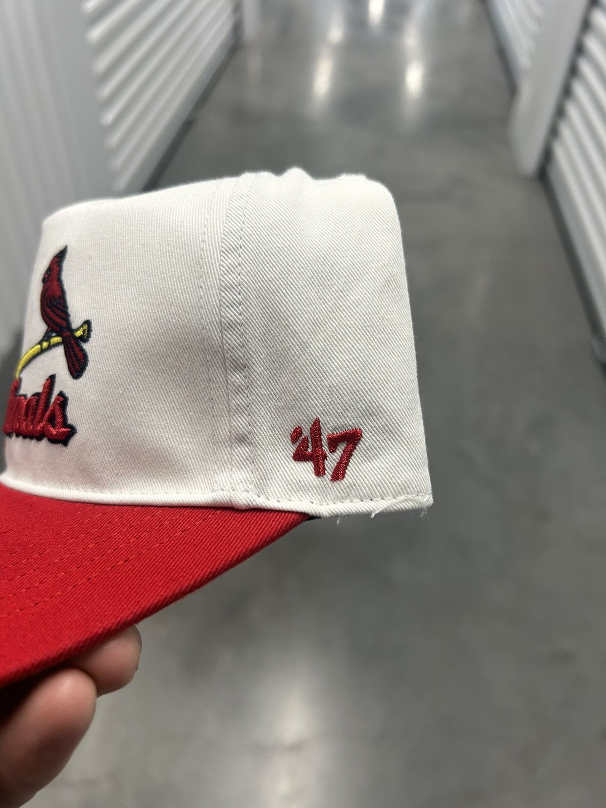 47 White and red St Louis Cardinals 47 snapback hat Size ONE SIZE - 2 Thumbnail