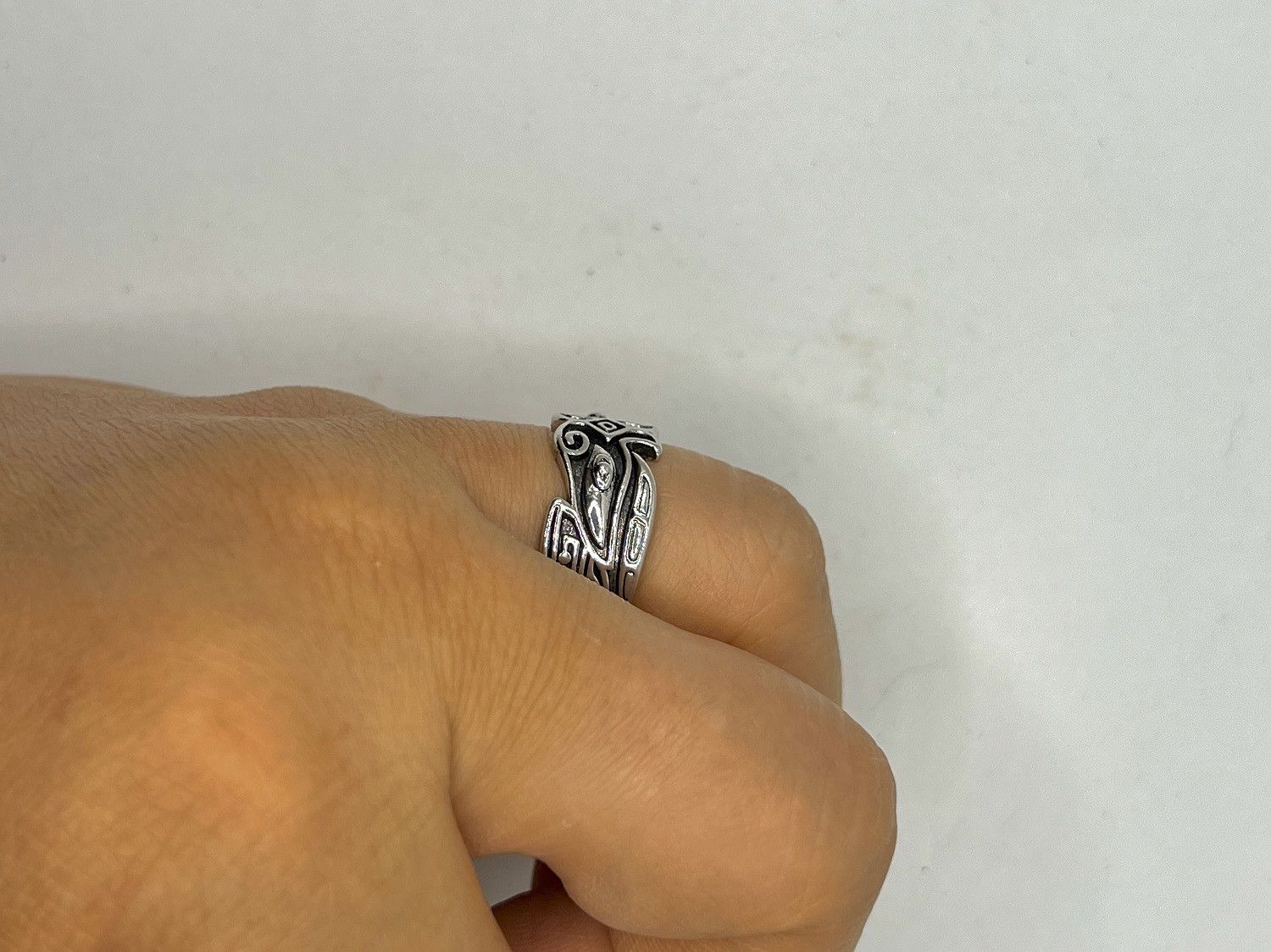 Jewelry Beast Face Tibetan Silver Ring - Size 8.5 Size ONE SIZE - 5 Thumbnail