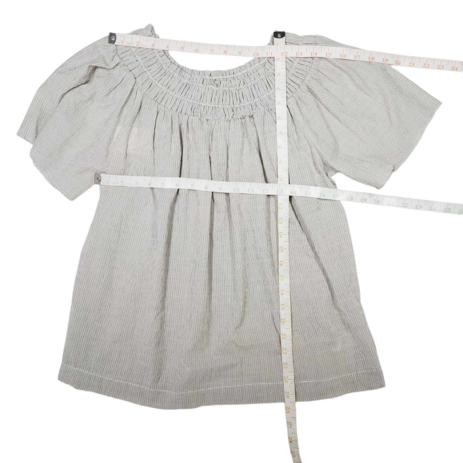Other NWT A New Day Short Sleeve Smocked Yoke Top Sz M Olive Green Size M / US 6-8 / IT 42-44 - 11 Thumbnail