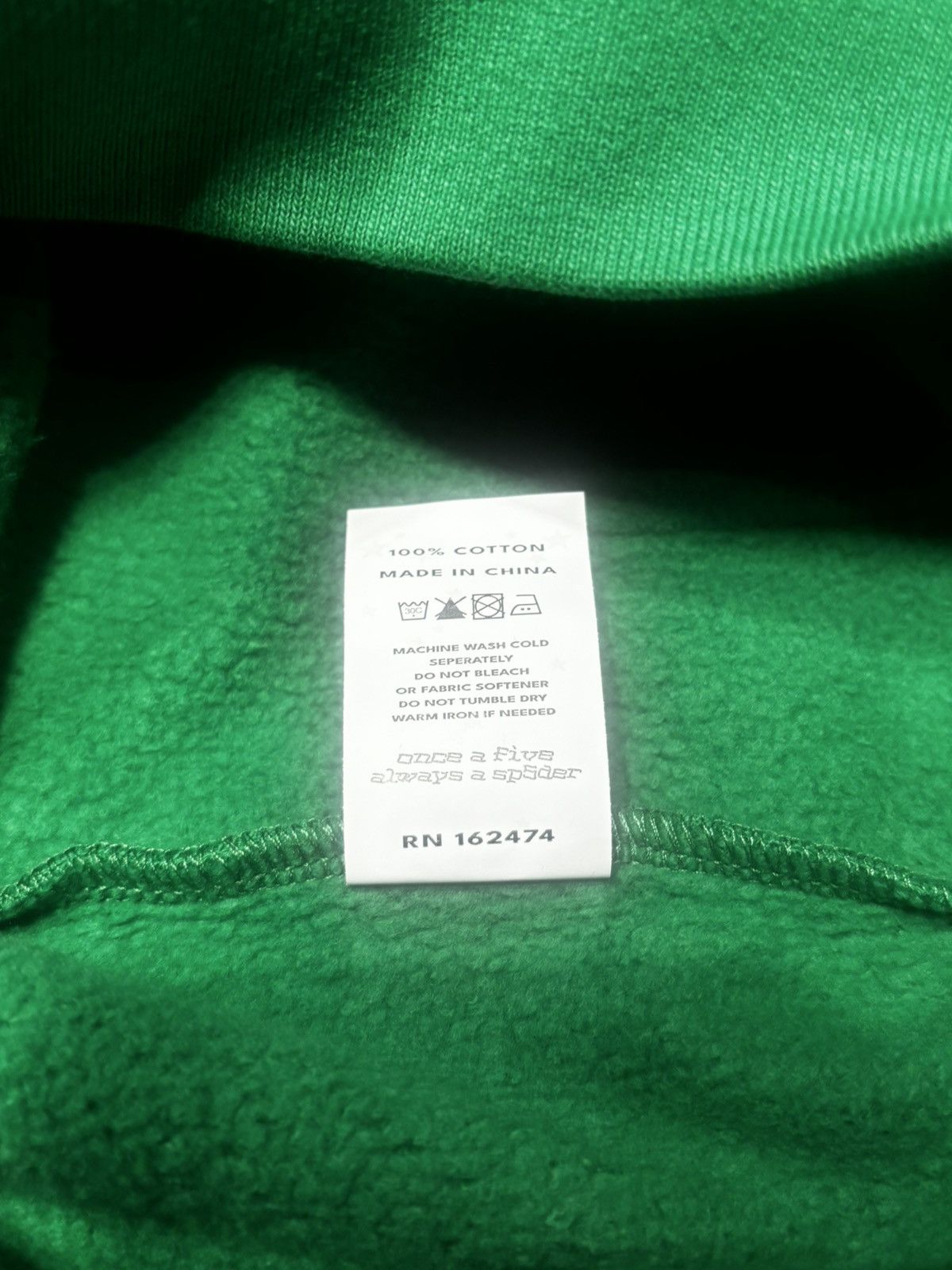 Sp5der Sp5der Star OG Web V2 Hoodie Slime Green Size US S / EU 44-46 / 1 - 4 Thumbnail