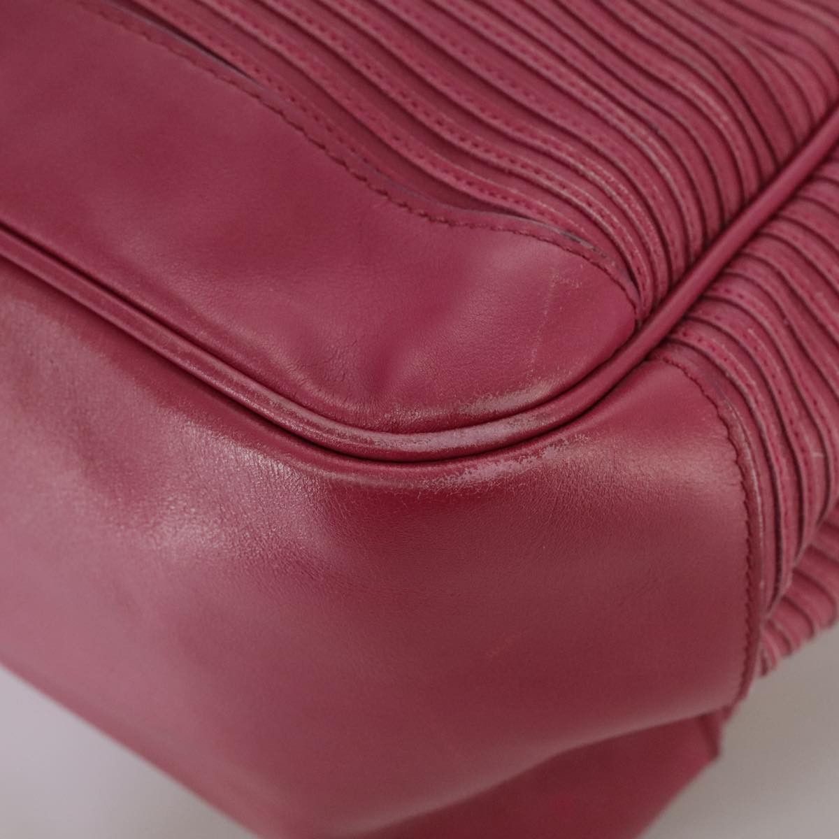 Burberry Blue Label Hand Bag Leather Pink Gold