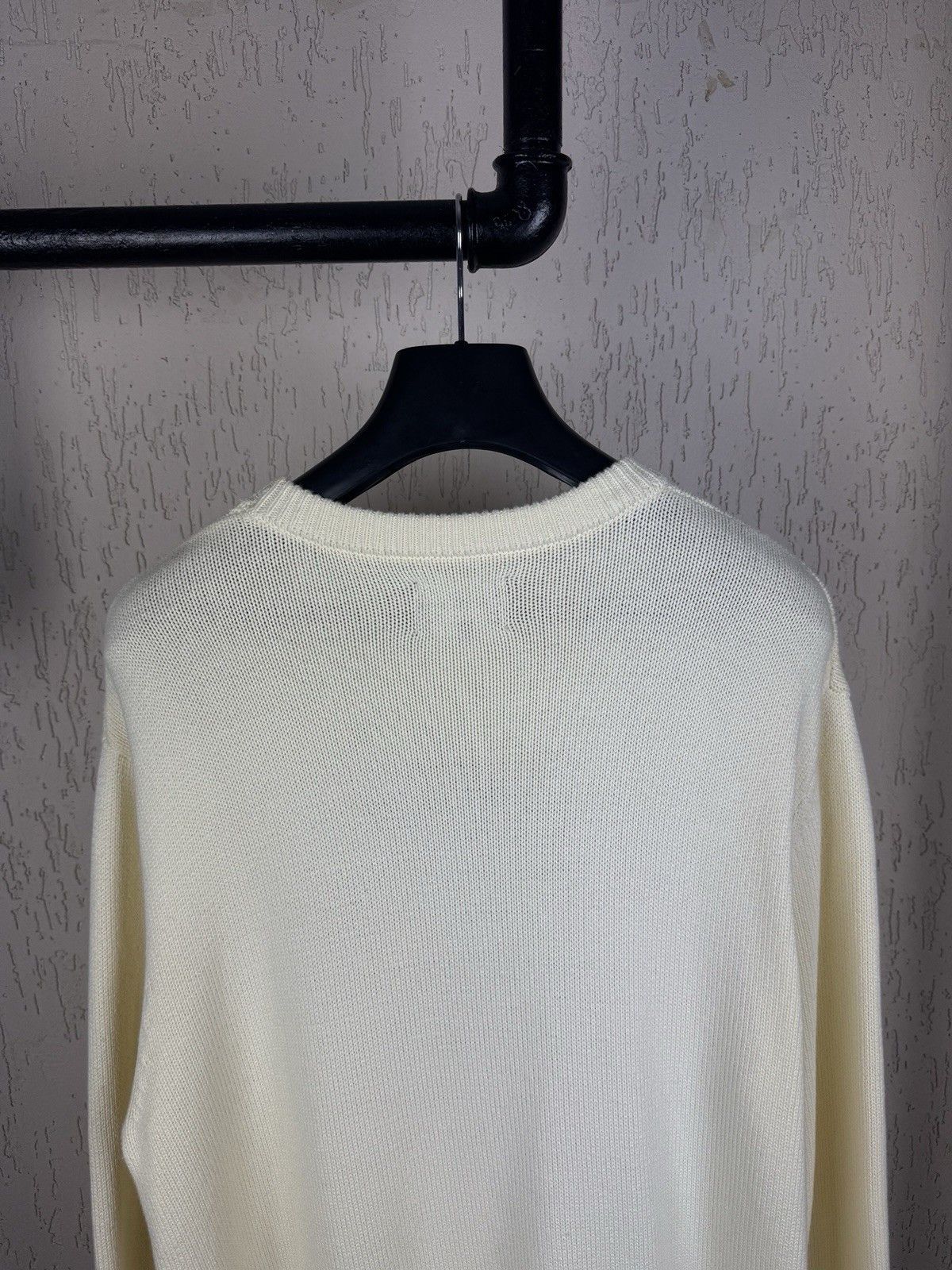 Stussy Gothic Sweater Stussy Cream White Swirl Knit Sweater Wool Size US XL / EU 56 / 4 - 7 Thumbnail