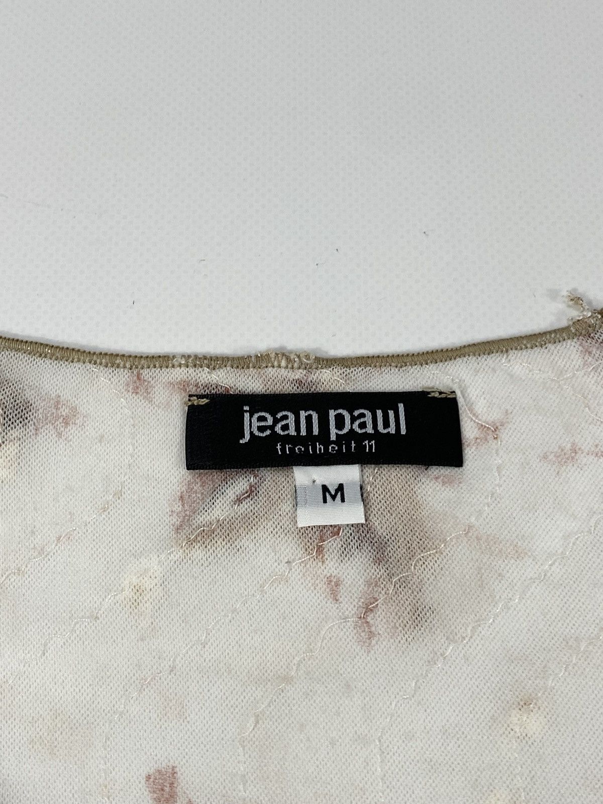 Other Vintage Y2K Jean Paul Mesh Applique Blouse Long Sleeve Size M / US 6-8 / IT 42-44 - 6 Thumbnail