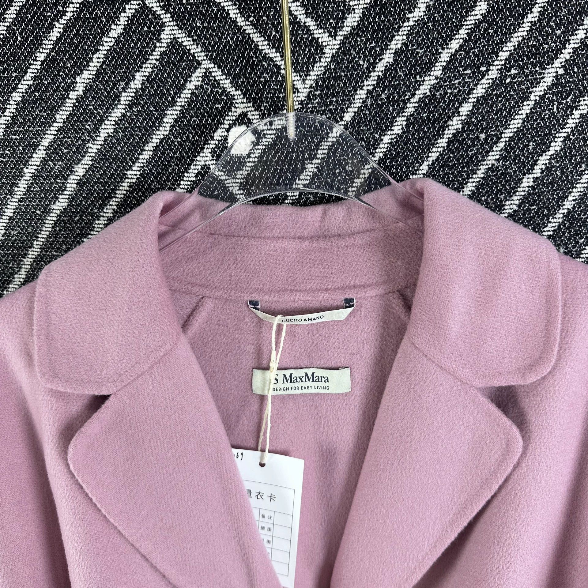 Max Mara MaxMara ARONA 99 New Pink Wool Coat 38 Size S / US 4 / IT 40 - 8 Thumbnail