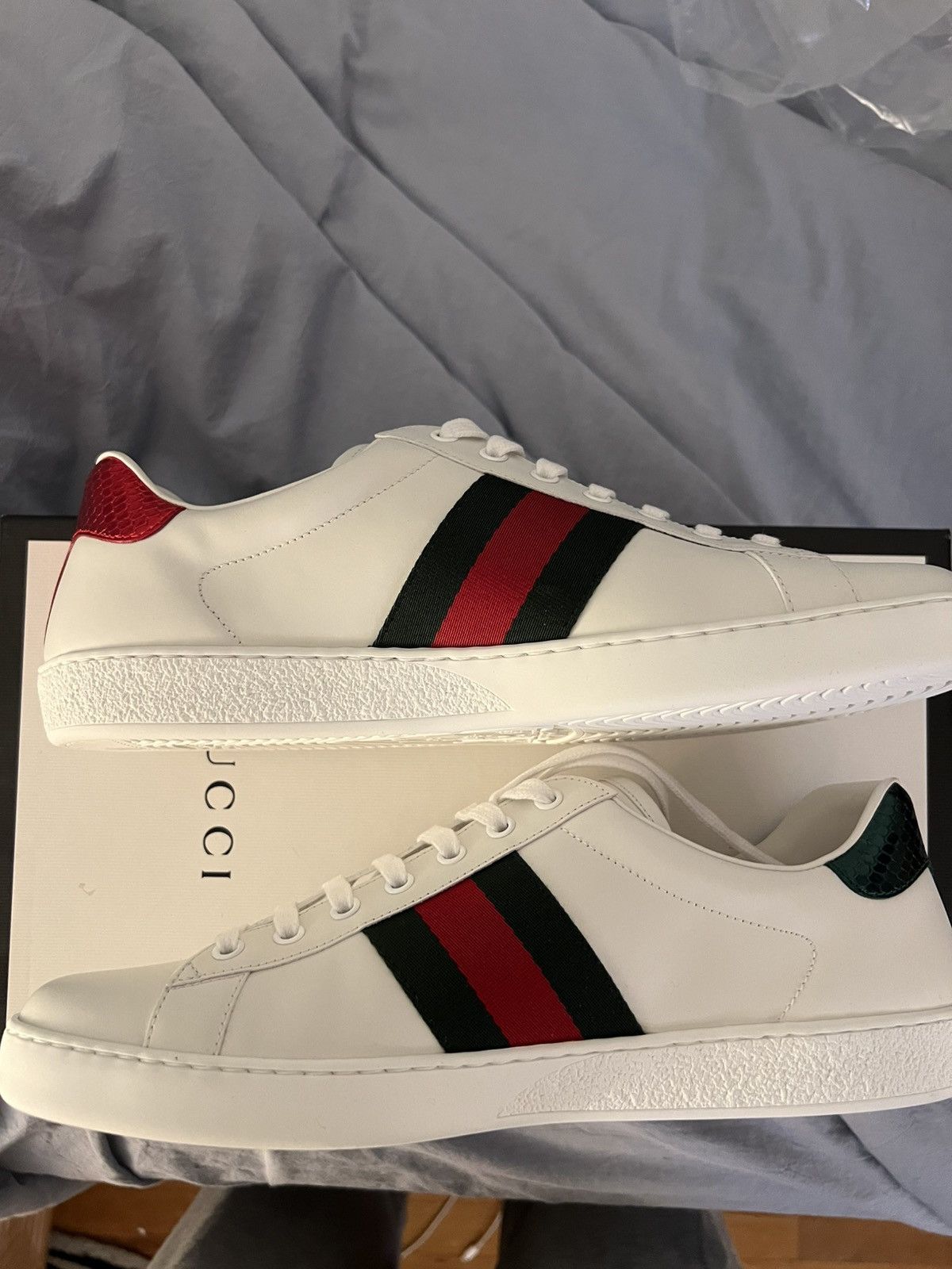 Gucci Gucci New Ace GRG Tiger Sneaker - UK 10 Size US 10.5 / EU 43-44 - 3 Thumbnail