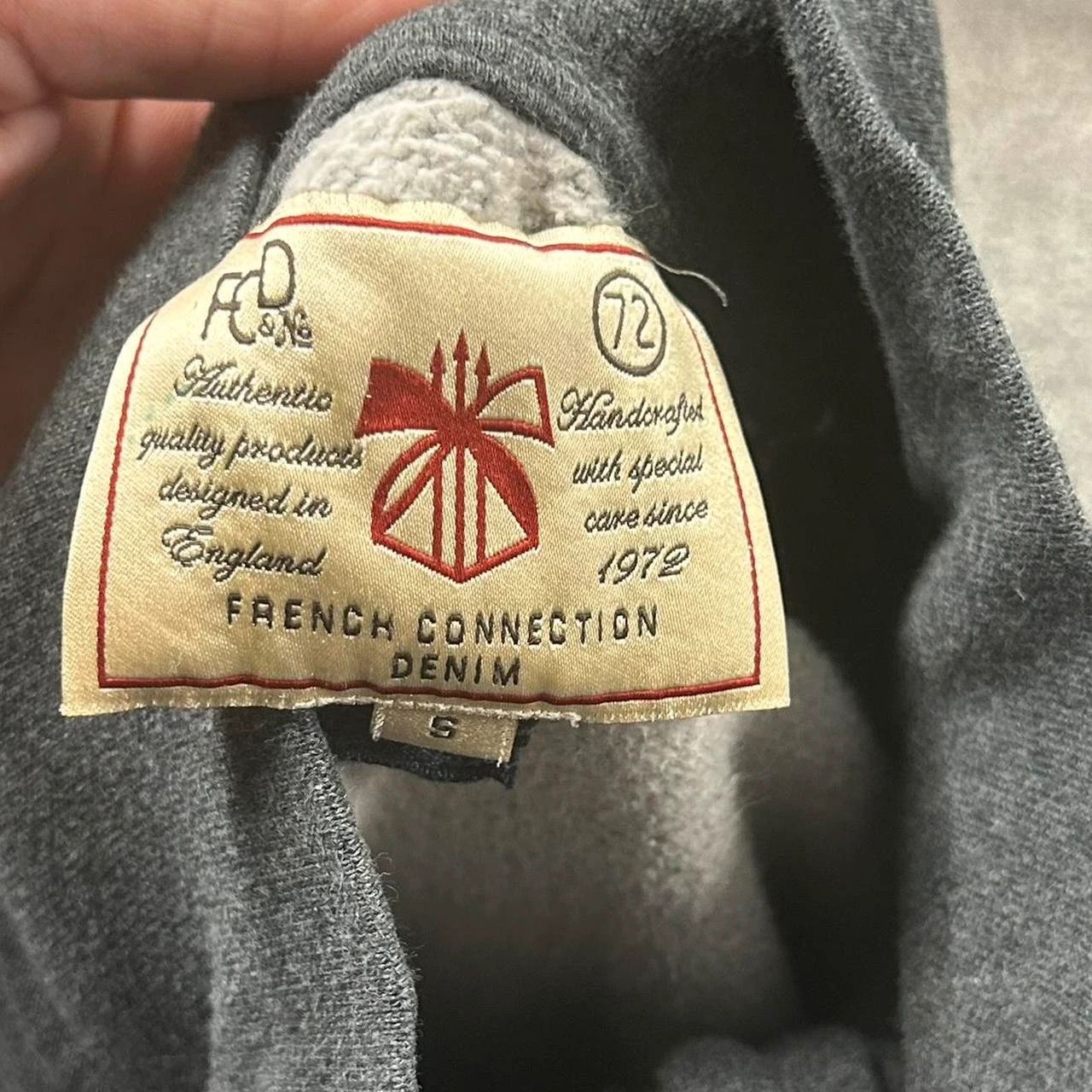French Connection Vintage Y2K FCUK Zip Up Sweatshirt Size S / US 4 / IT 40 - 3 Thumbnail