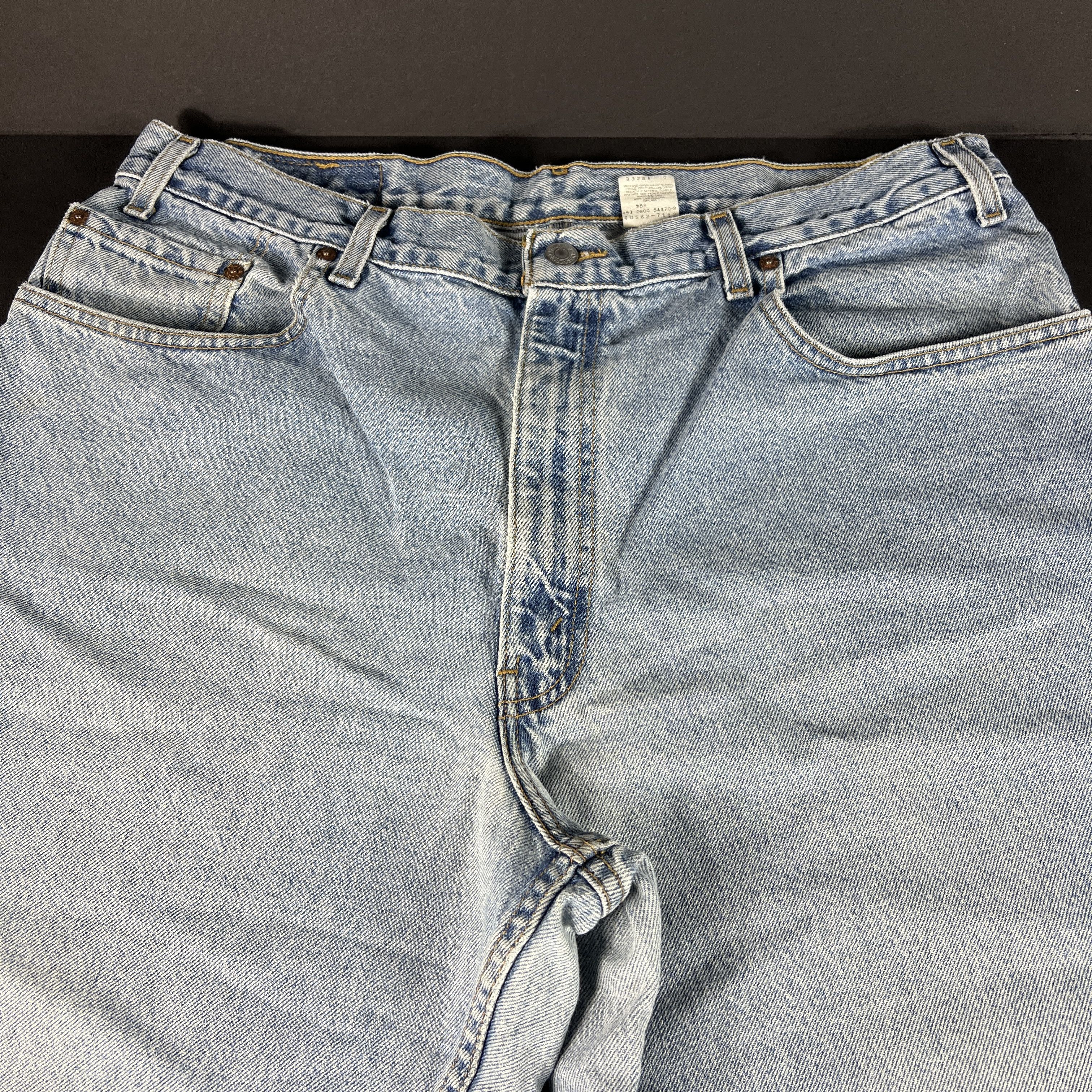 Levi's × Vintage Y2K Levi's Jeans 560 Loose Tapered Light Blue Faded Denim Size US 38 / EU 54 - 6 Thumbnail