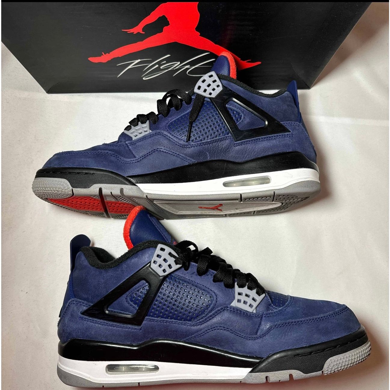 Size 11 - Air Jordan 4 Retro Winter Loyal Blue Men's Shoes