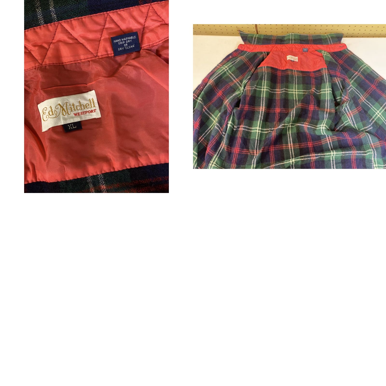 Vintage VINTAGE Ed Mitchell Wool Blend Plaid Long Sleeve Button-Up XL Mens Hipster Logger Size US XL / EU 56 / 4 - 8 Thumbnail