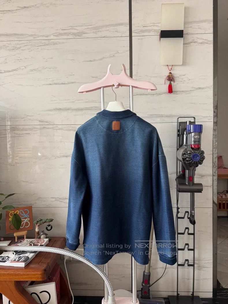 Loewe Loewe Fleece Polo Shirt Long Sleeve Jacket Size US M / EU 48-50 / 2 - 2 Thumbnail