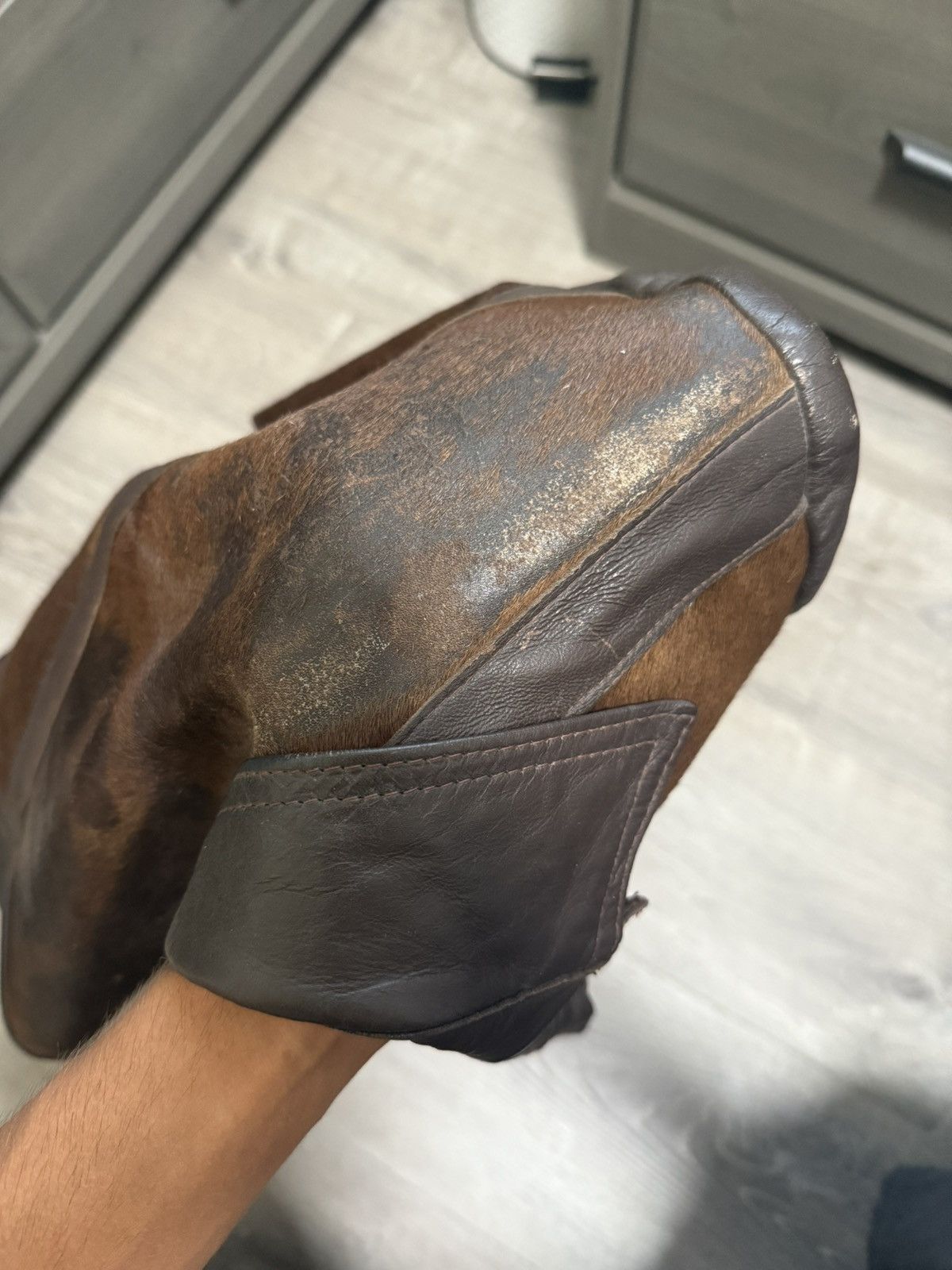 Other 1970s Custom Handmade Leather & Horsehair Jacket (1 of 1) Size US M / EU 48-50 / 2 - 5 Thumbnail