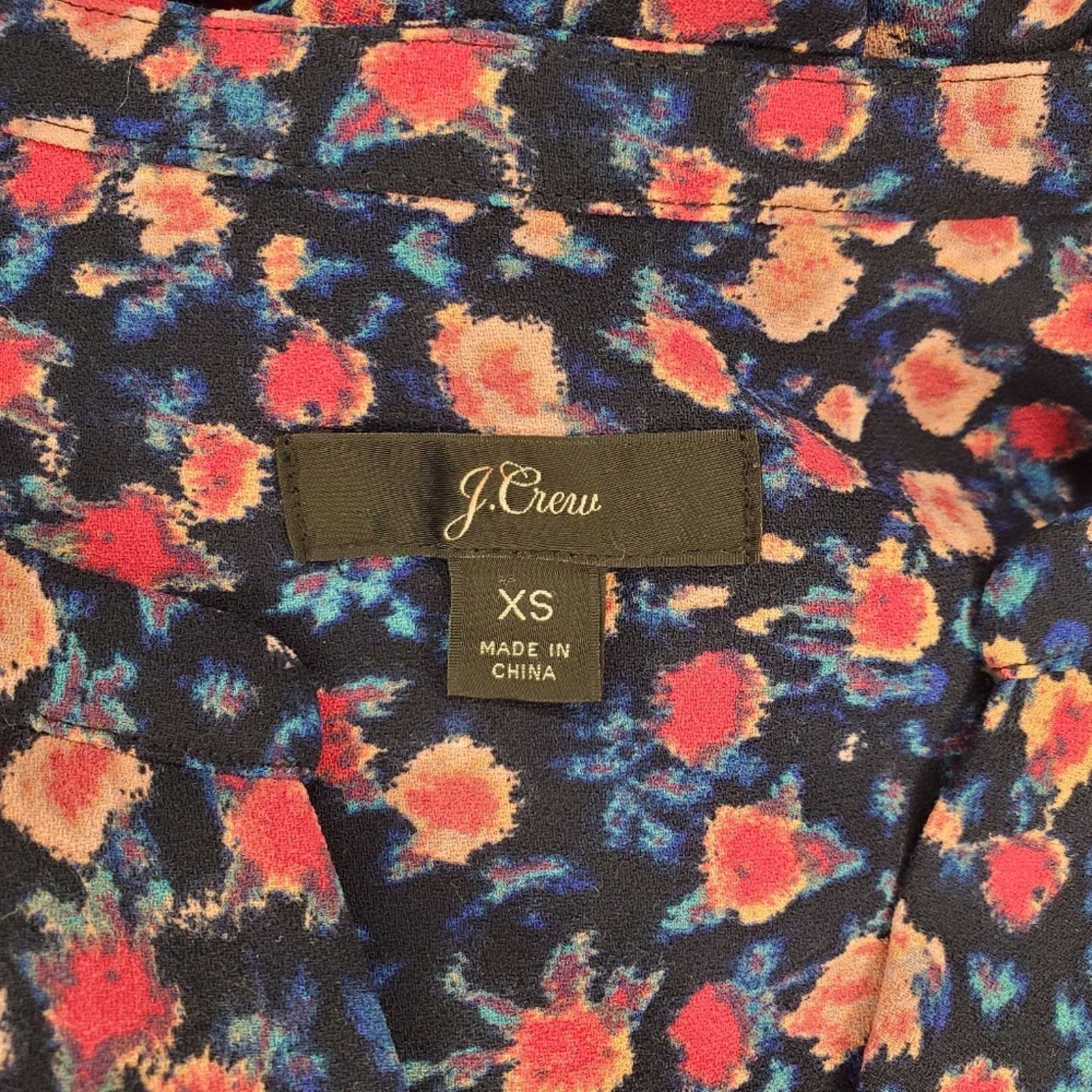 J.Crew J. Crew Popover Floral Blouse XS Size XS / US 0-2 / IT 36-38 - 6 Thumbnail