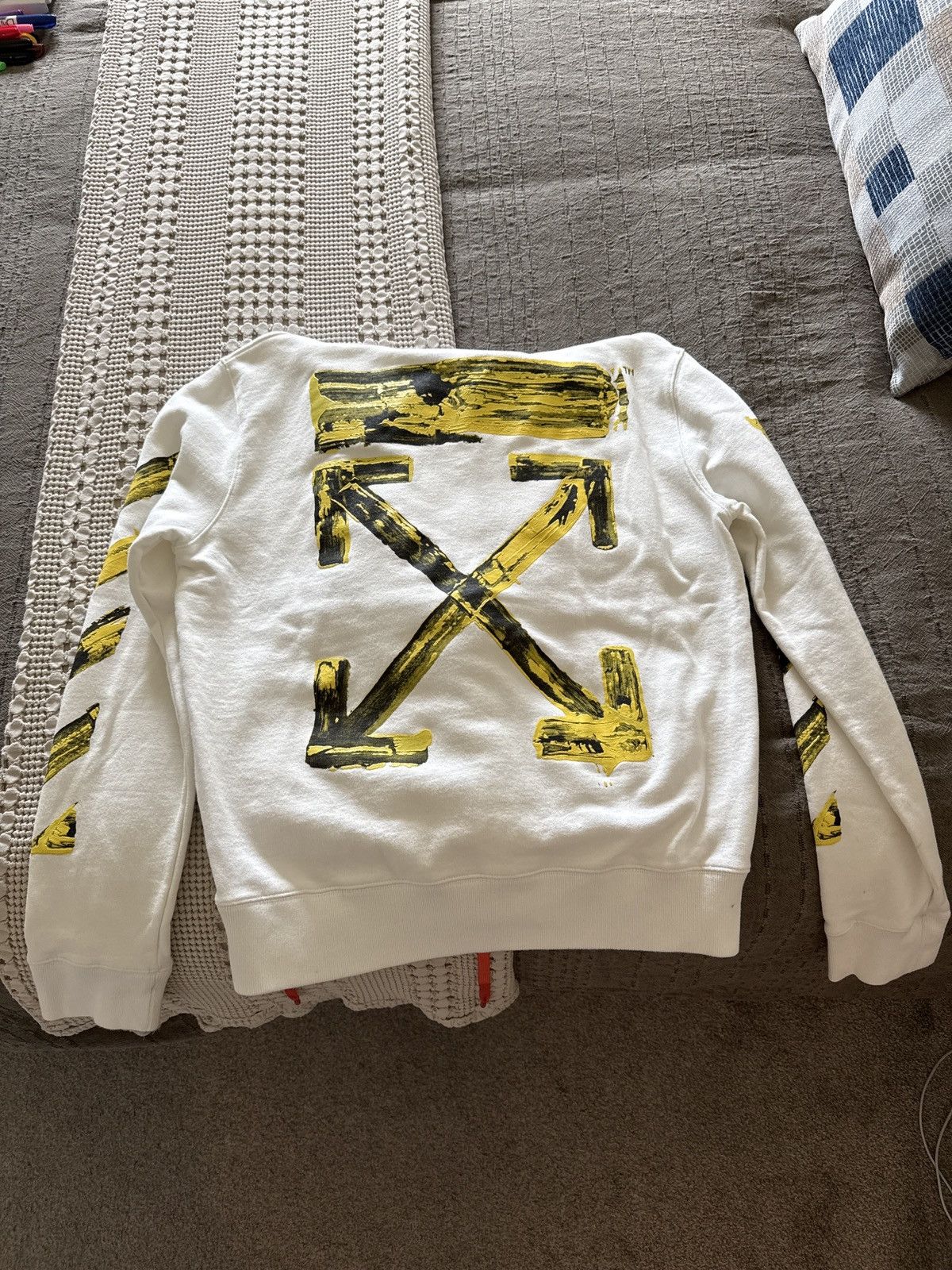 Off-White Off-White Acrylic Arrows Hoodie Sz L Size US L / EU 52-54 / 3 - 1 Thumbnail