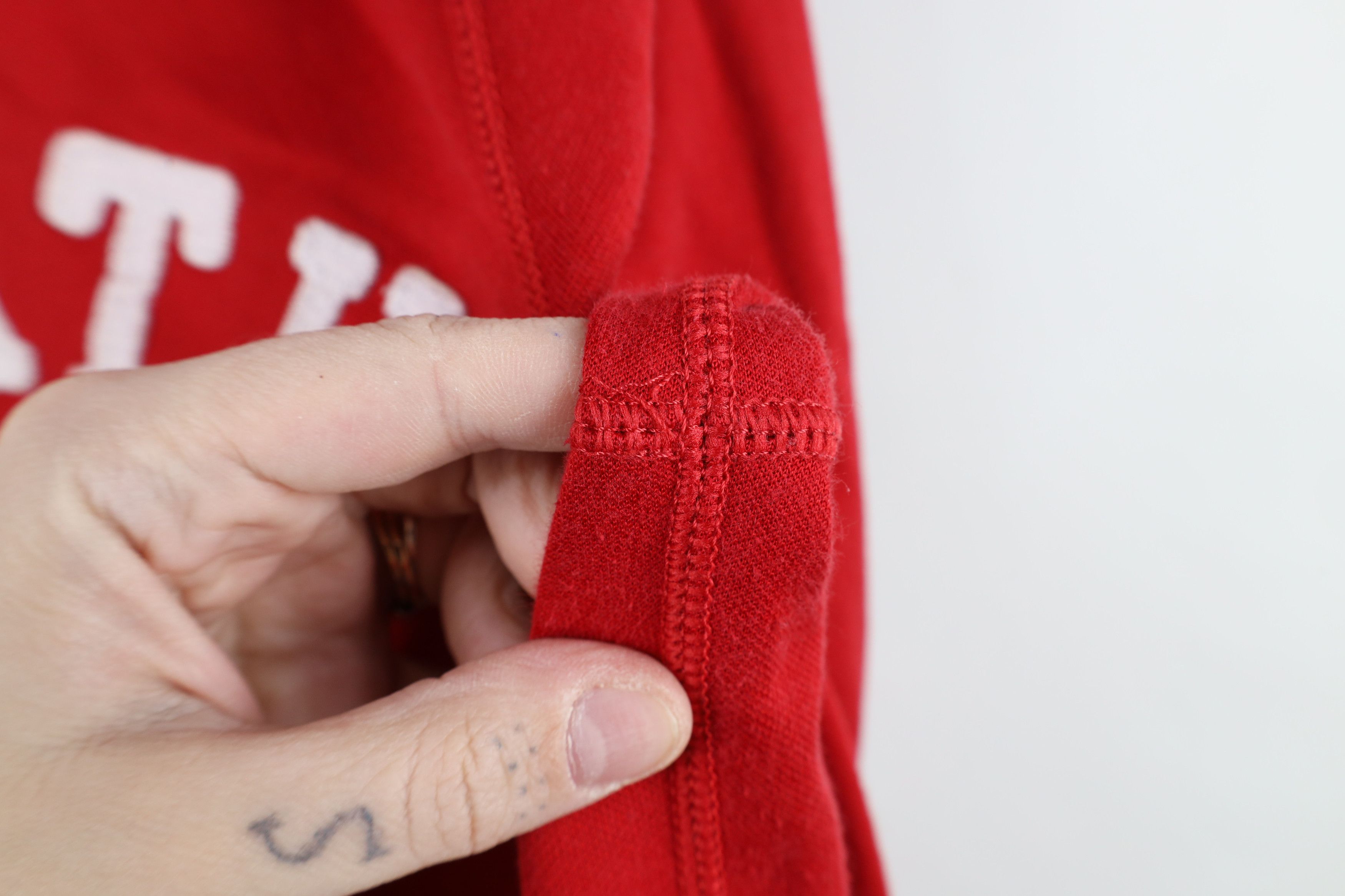 Abercrombie & Fitch × Vintage Vintage Y2K 90s Abercrombie & Fitch Half Zip Sweater Red Size US S / EU 44-46 / 1 - 5 Thumbnail
