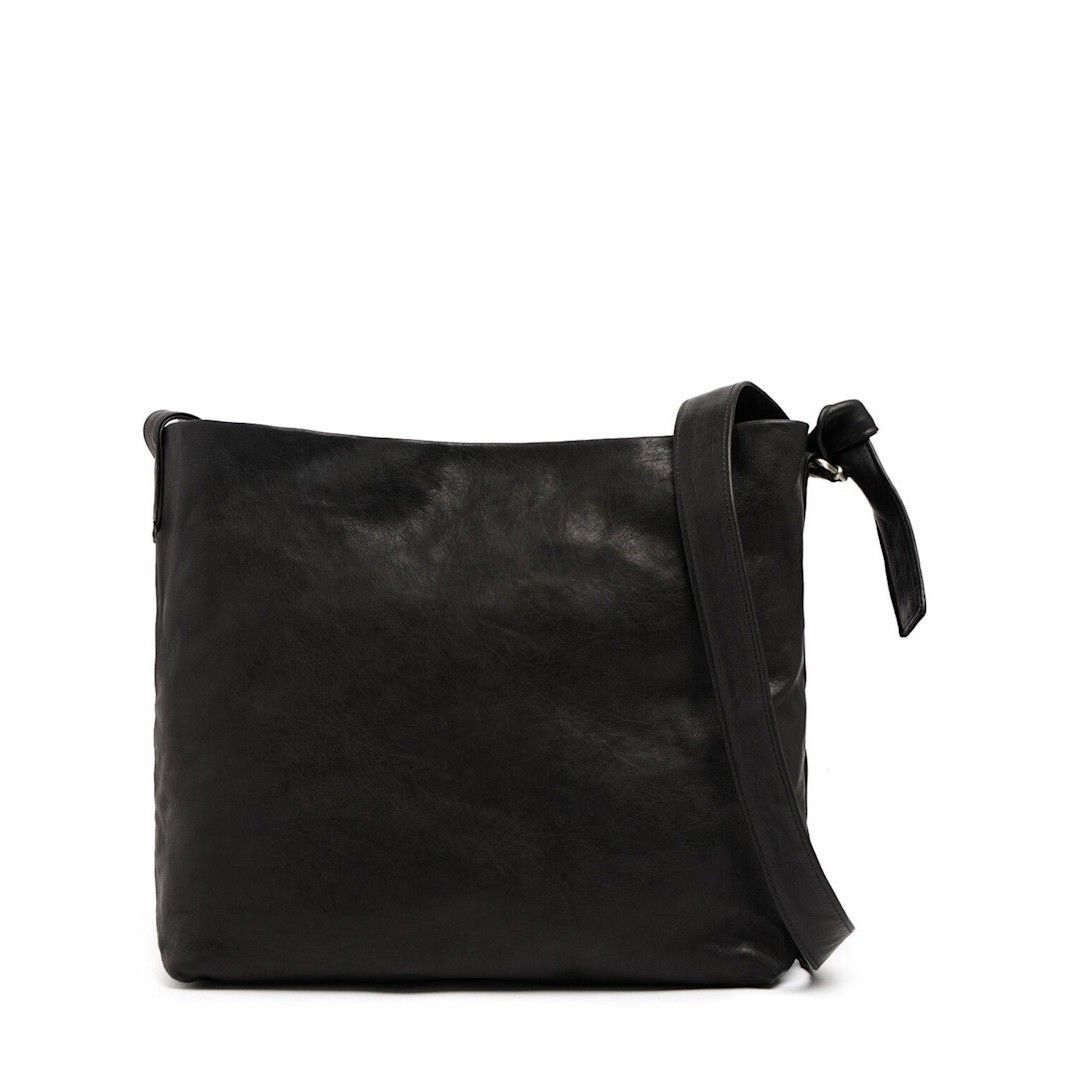 Ann Demeulemeester Ann Demeulemeester Runa Medium Soft Black Leather Shoulder B Size ONE SIZE - 1 Thumbnail