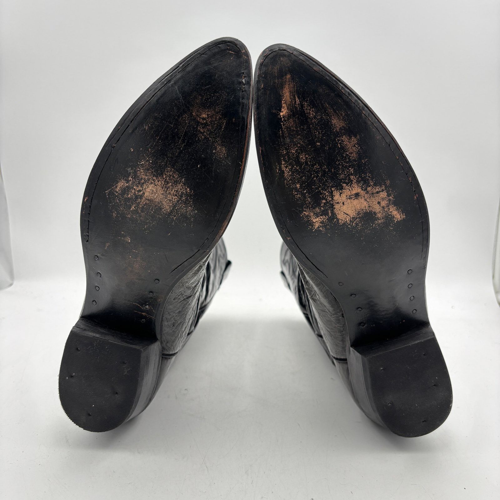 Dan Post Vintage Dan Post Exotic Ostrich Western Boots Snip Toe 11 D Size US 11 / EU 44 - 7 Thumbnail