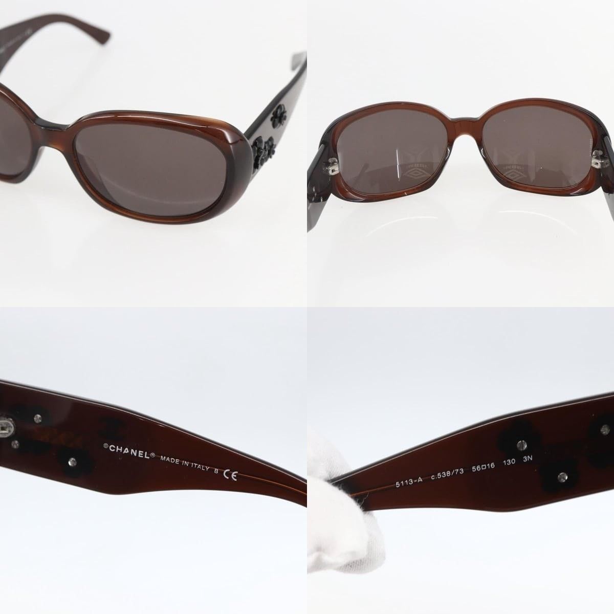 Chanel Chanel Camelia Sunglasses Size ONE SIZE - 4 Thumbnail