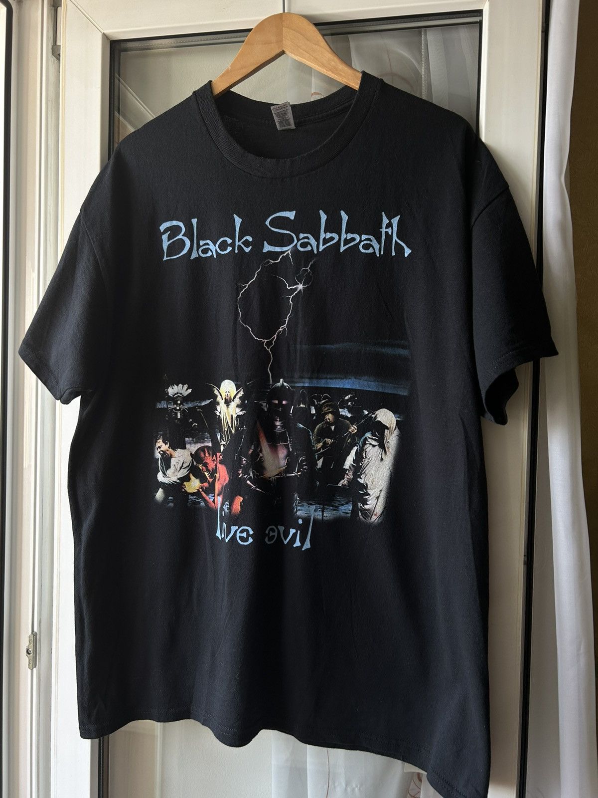 Band Tees × Black Sabbath × Vintage Black Sabbath Live Evil T-shirt Y2K Band tee Size US XL / EU 56 / 4 - 2 Thumbnail