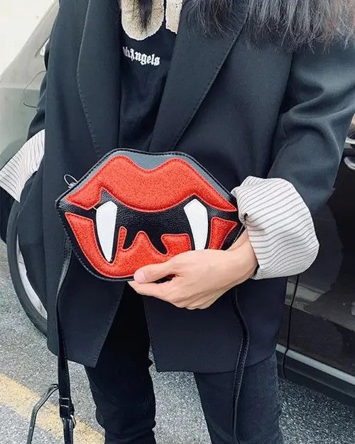 Japanese Brand Gothic Devil's Teeth Crossbody Bag Size ONE SIZE - 2 Thumbnail