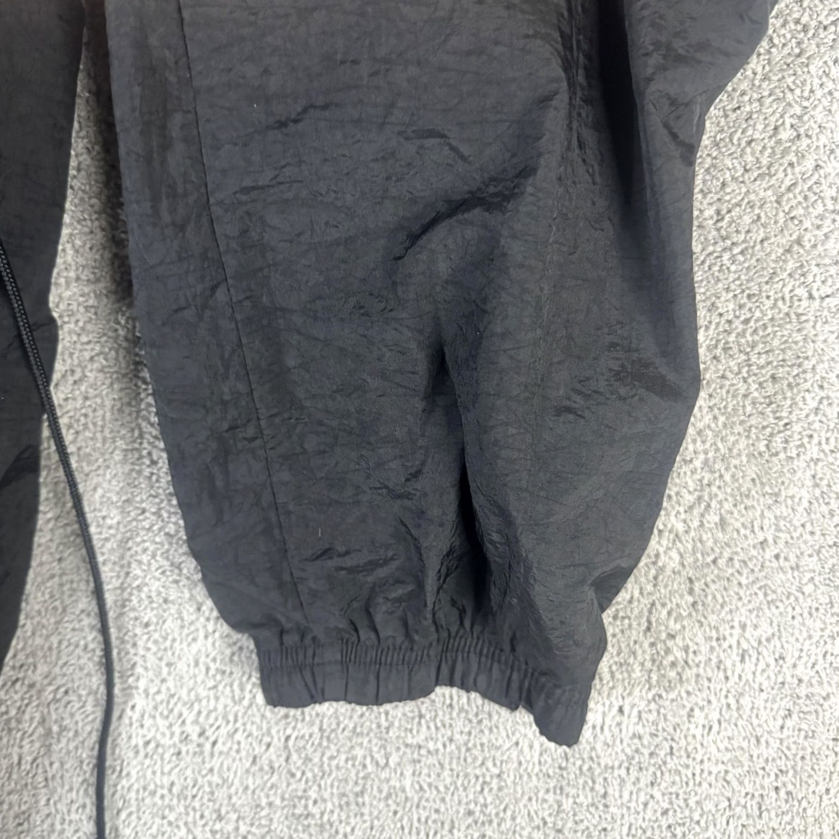 Reebok VINTAGE Reebok Track Pants Mens L Black Woven Lined Ankle Zip 90s Athletic Size US 33 - 5 Thumbnail