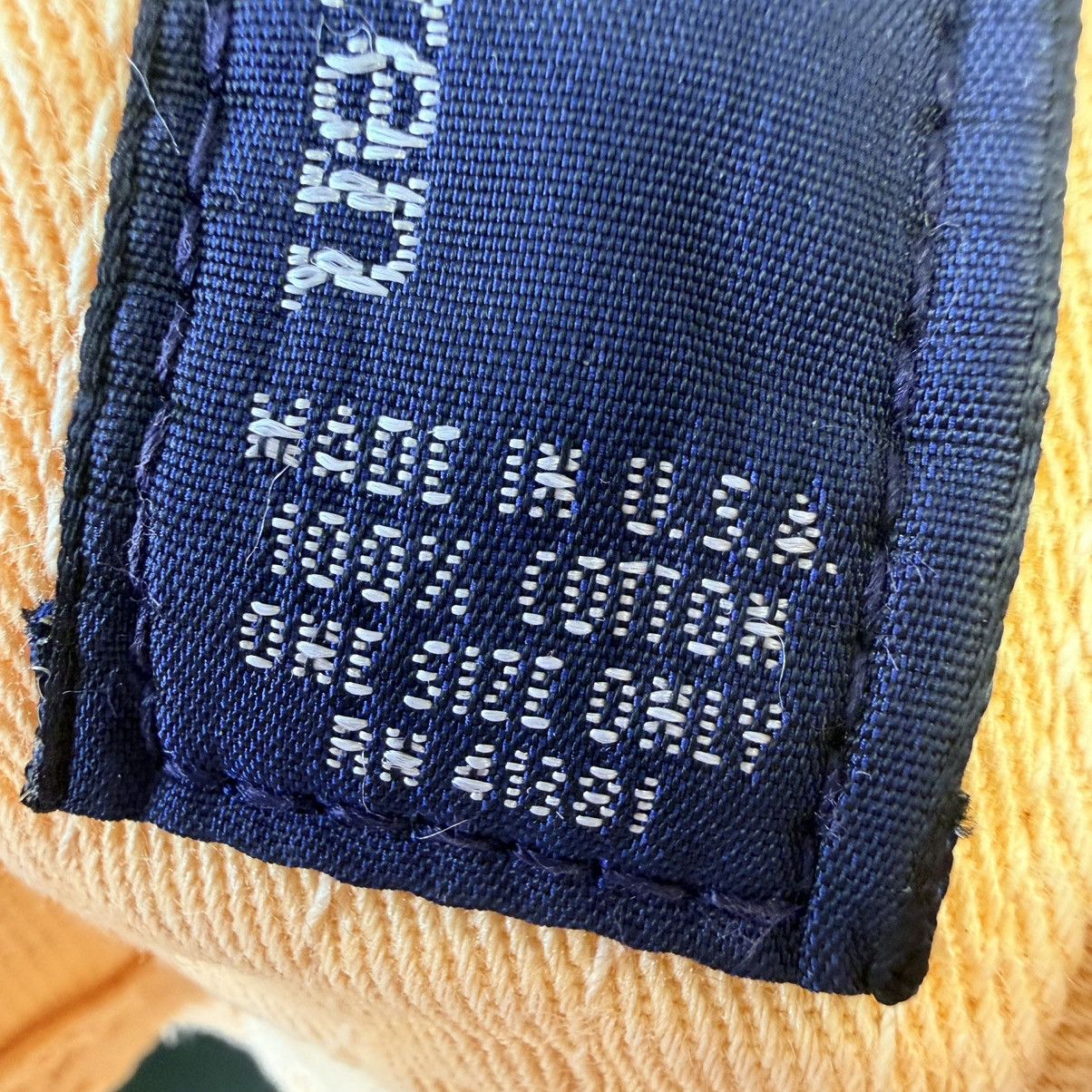 Polo Ralph Lauren Vintage Polo Ralph Lauren Yellow Chino Cap Navy Pony USA Size ONE SIZE - 12 Thumbnail