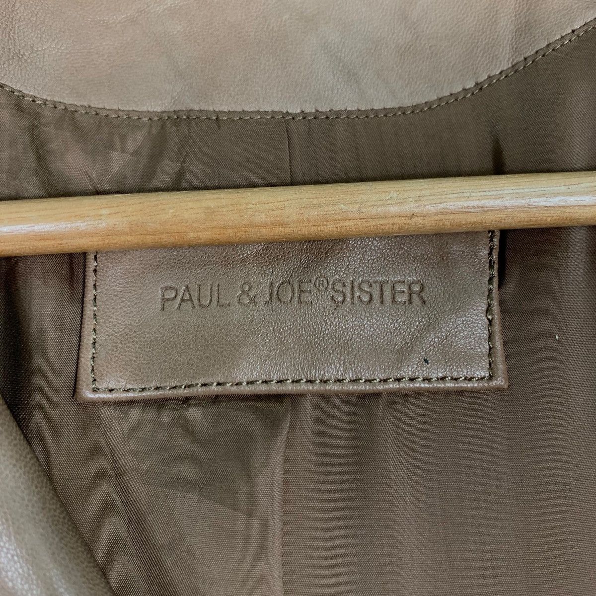 Paul & Joe PAUL & JOE Brown Leather Jacket #0370-C17 Size S / US 4 / IT 40 - 16 Thumbnail