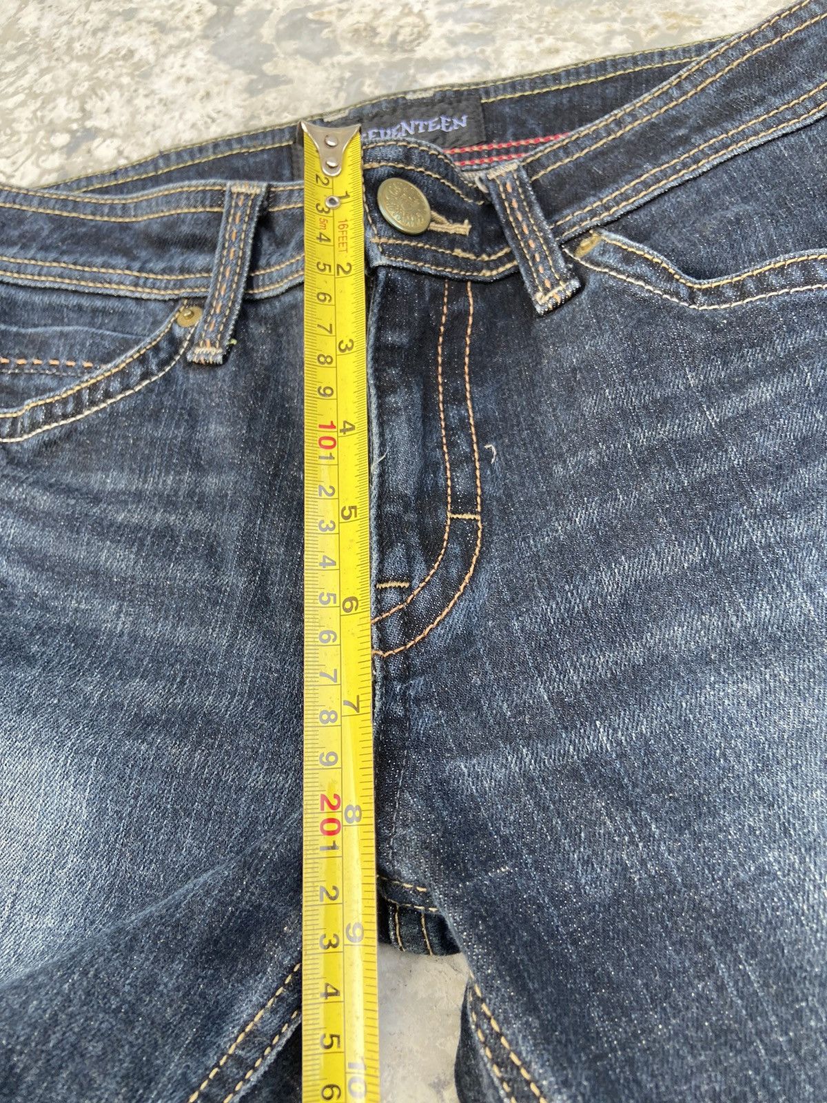 Japanese Brand C-seventeen flare Jeans pants Size 28" / US 6 / IT 42 - 13 Thumbnail