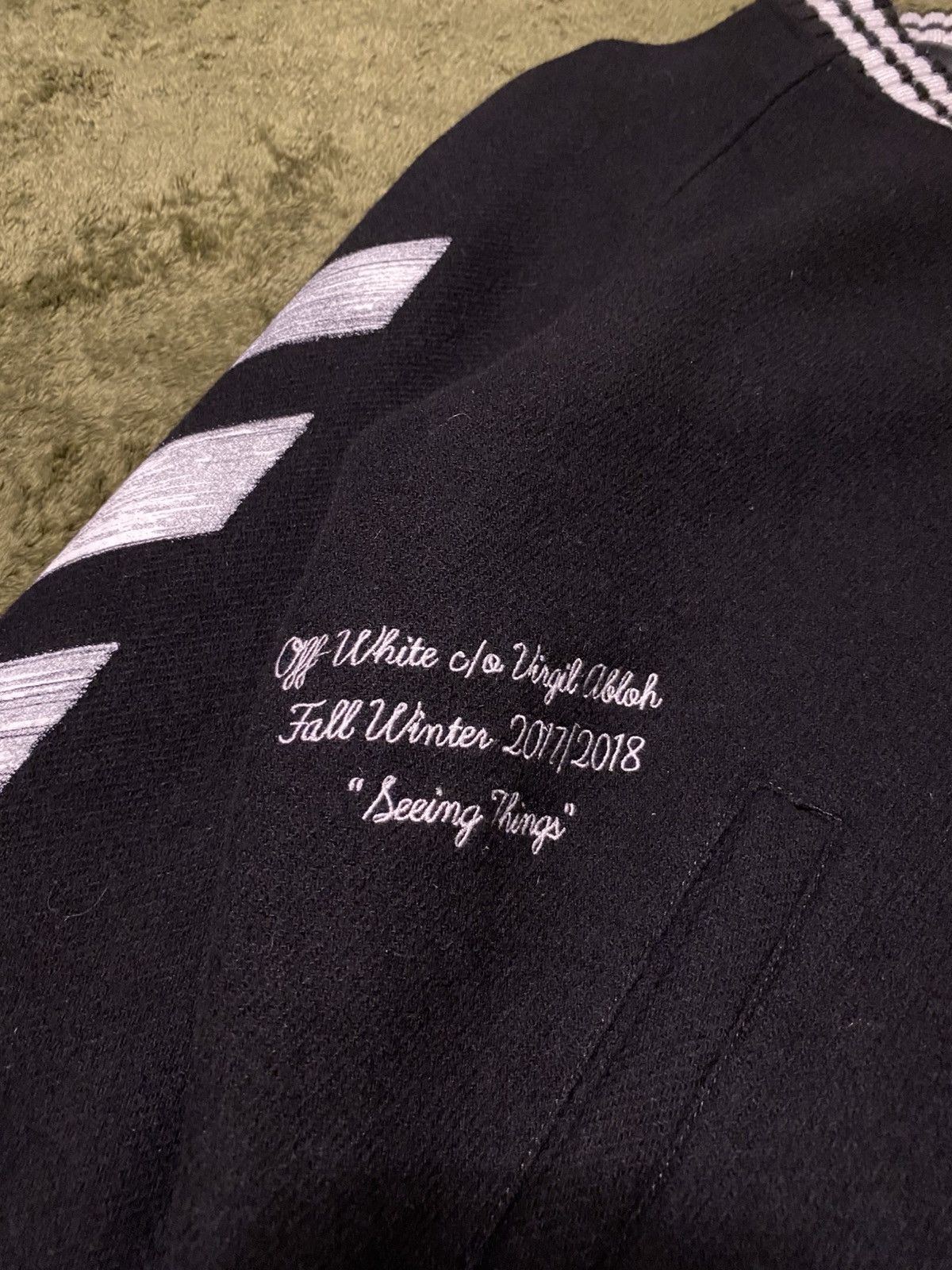 Off-White Used off white varsity jacket Size US M / EU 48-50 / 2 - 4 Thumbnail