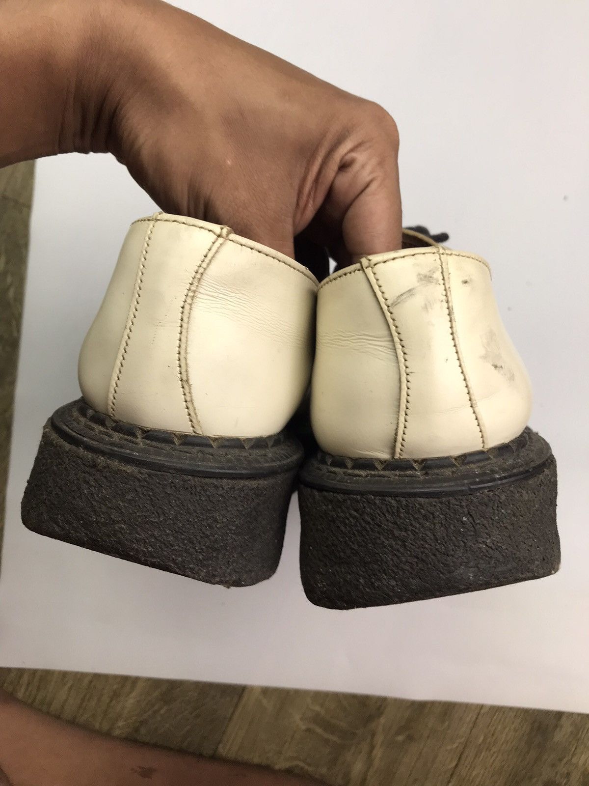 George Cox 🇬🇧 GEORGE COX GIBSON D RING CREEPER LEATHER Size US 8 / EU 41 - 7 Thumbnail