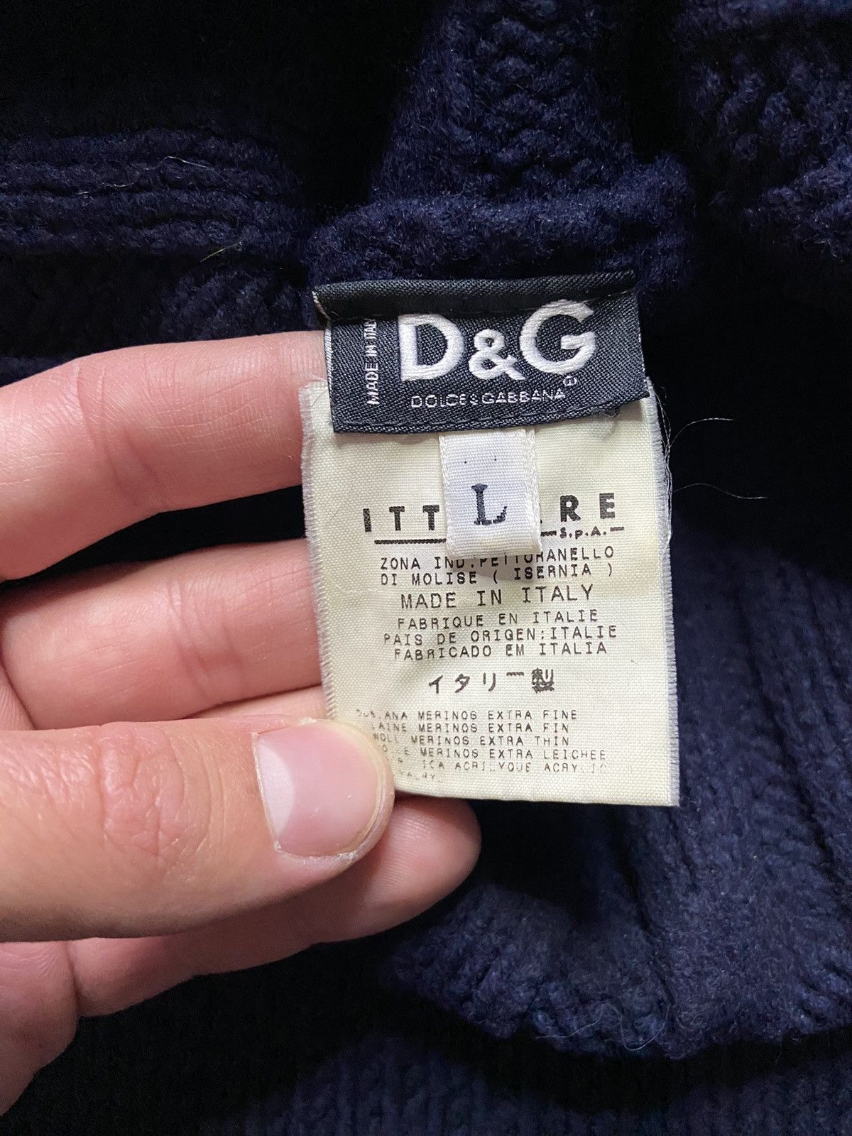 Dolce & Gabbana D&G Dolce&Gabbana Vintage Wool Turtleneck Knit Sweater Size US L / EU 52-54 / 3 - 5 Thumbnail