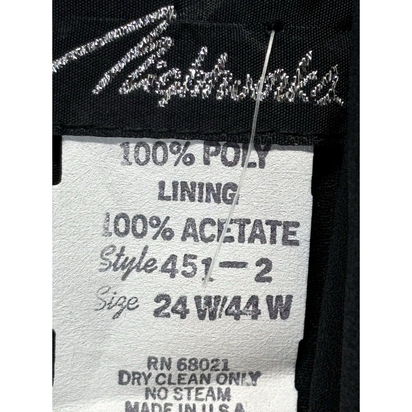 Vintage VINTAGE Nighthawks Jumpsuit One Piece 24W Plus Black Formal 80s Embellished Women’s One-Piece Jumpsuit Size 42" / US 20 - 7 Thumbnail