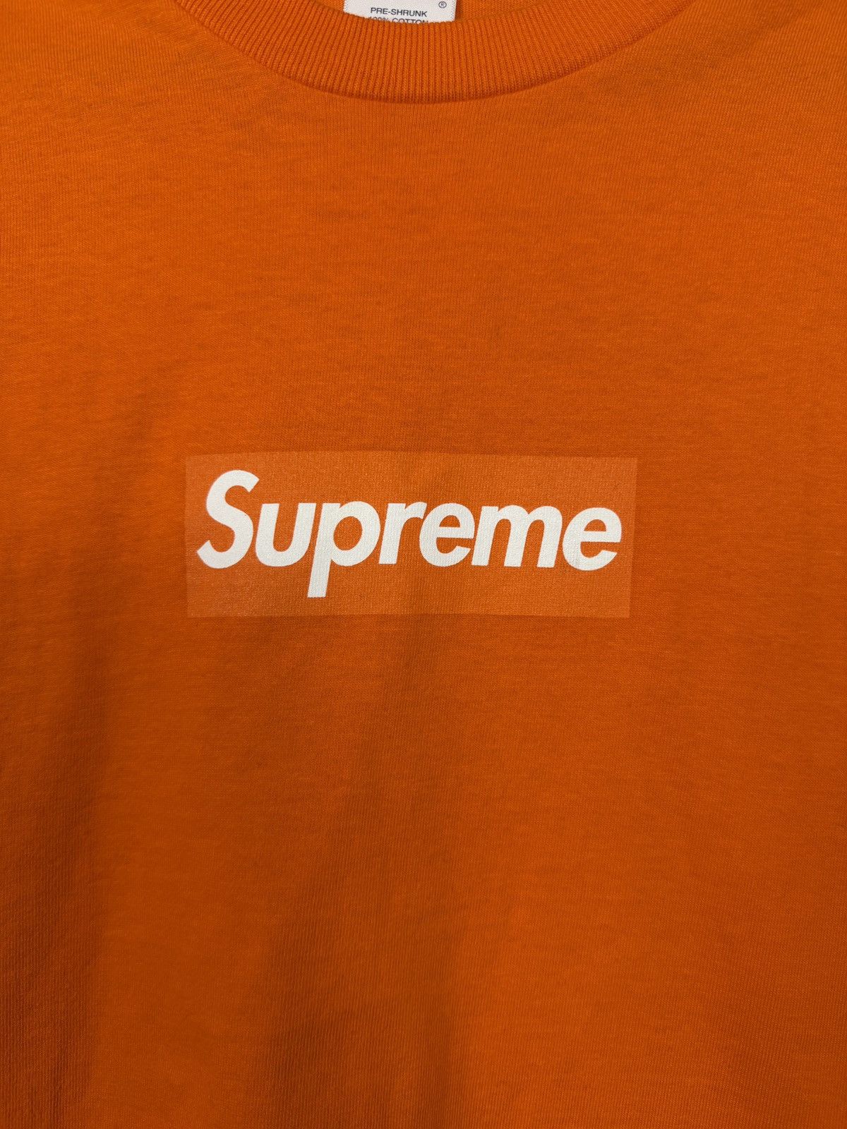 Supreme Supreme FW20 Box Logo Longsleeve Orange Size US M / EU 48-50 / 2 - 2 Thumbnail