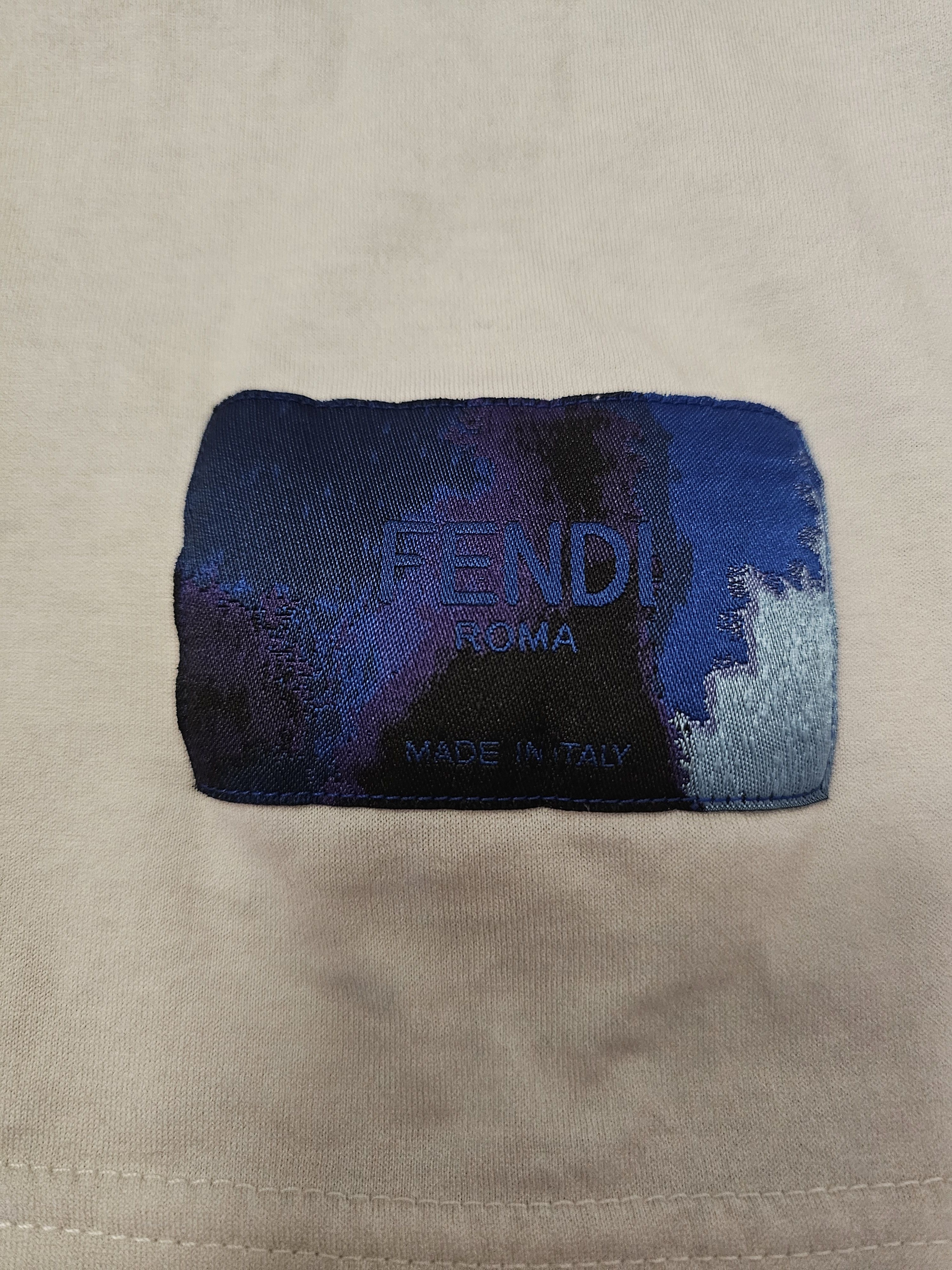 Fendi Fendi Men's Colorful Tie-Dye T-Shirt Size M Size US S / EU 44-46 / 1 - 5 Thumbnail